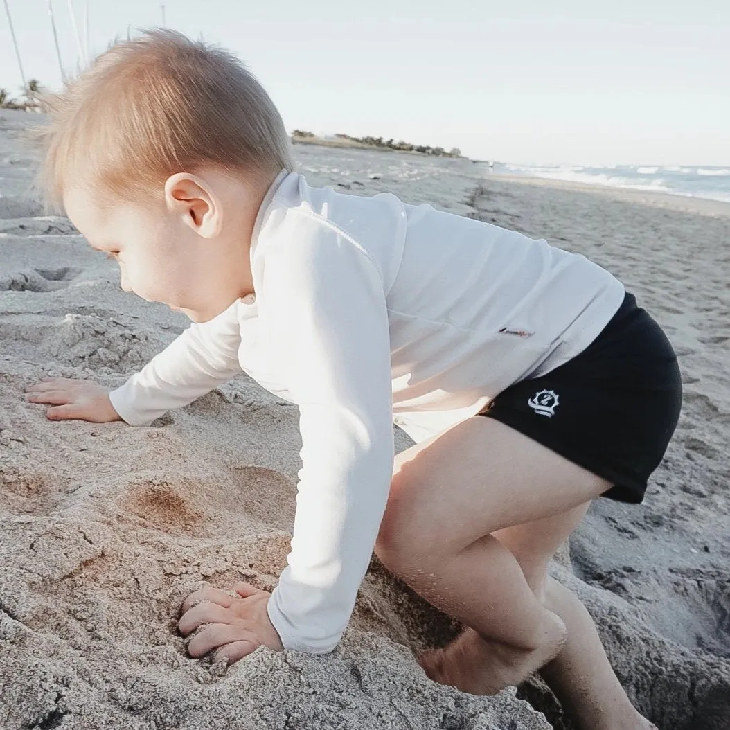 Kids Euro Swim Shorties | "Black"