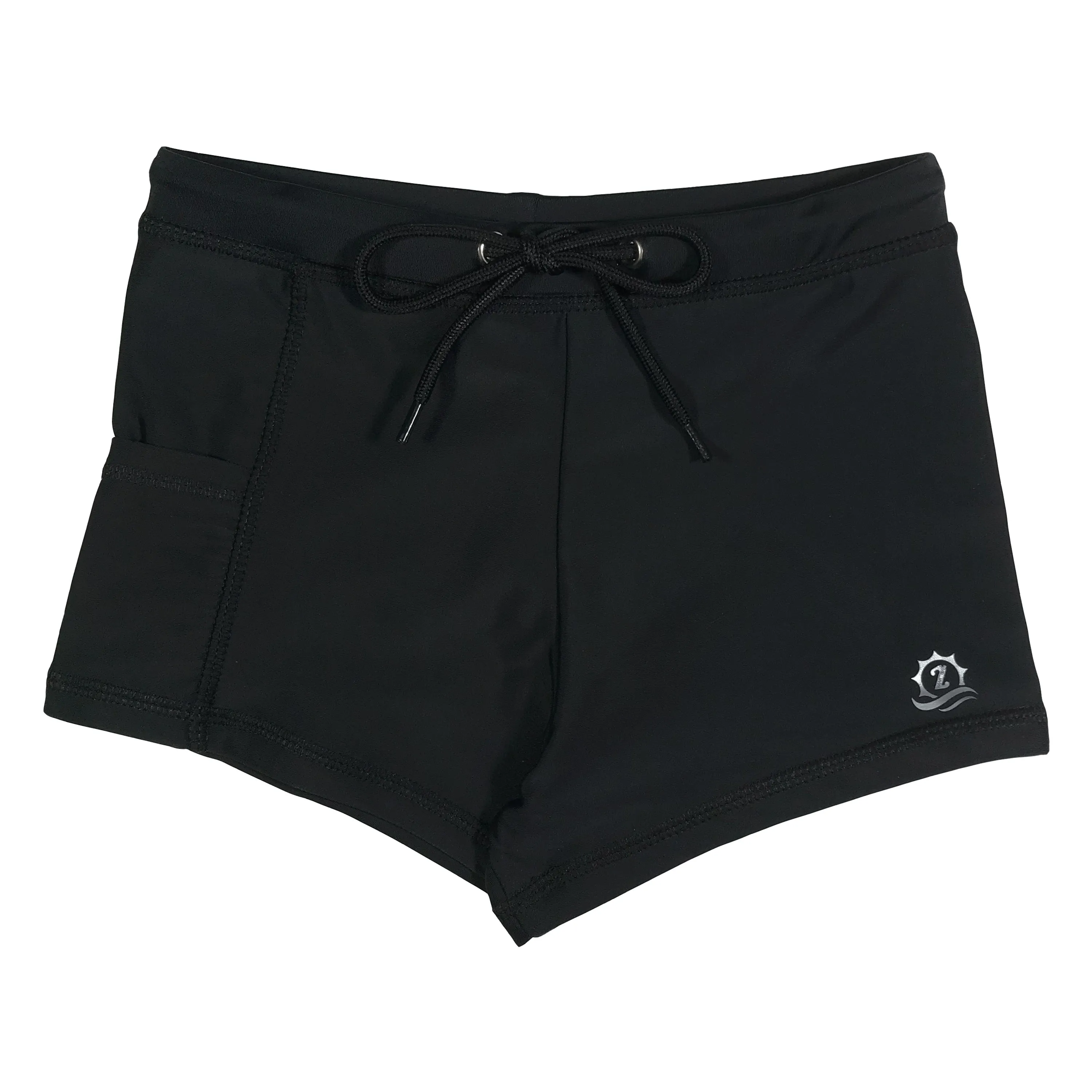Kids Euro Swim Shorties | "Black"