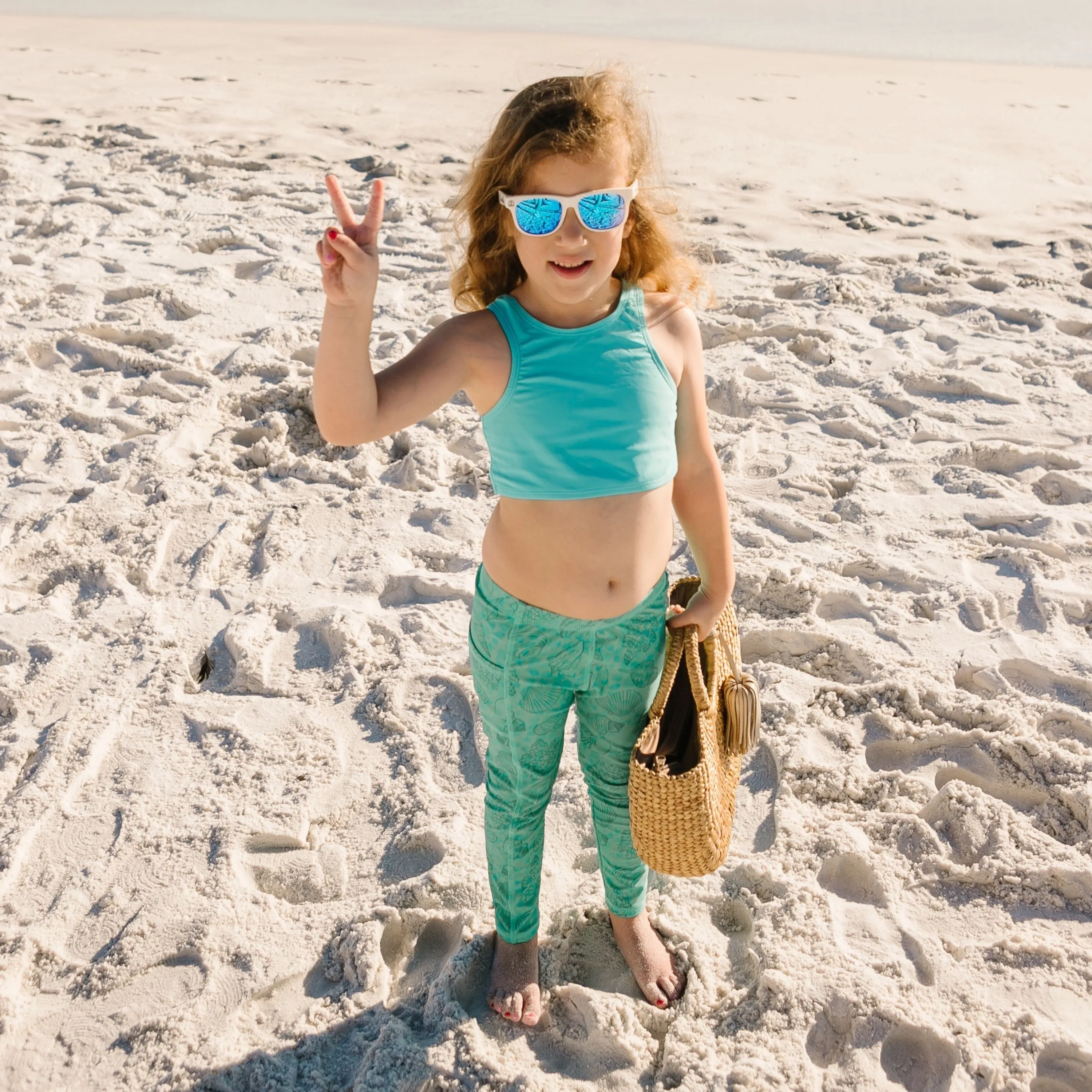 Kids Swim Pants | "Seashell"