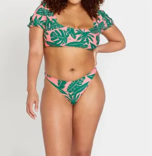 Leaf Ur Life Bikini Bottom In Emerald Green
