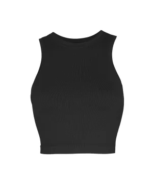 LUMINOUS Ribbed Vest | Black
