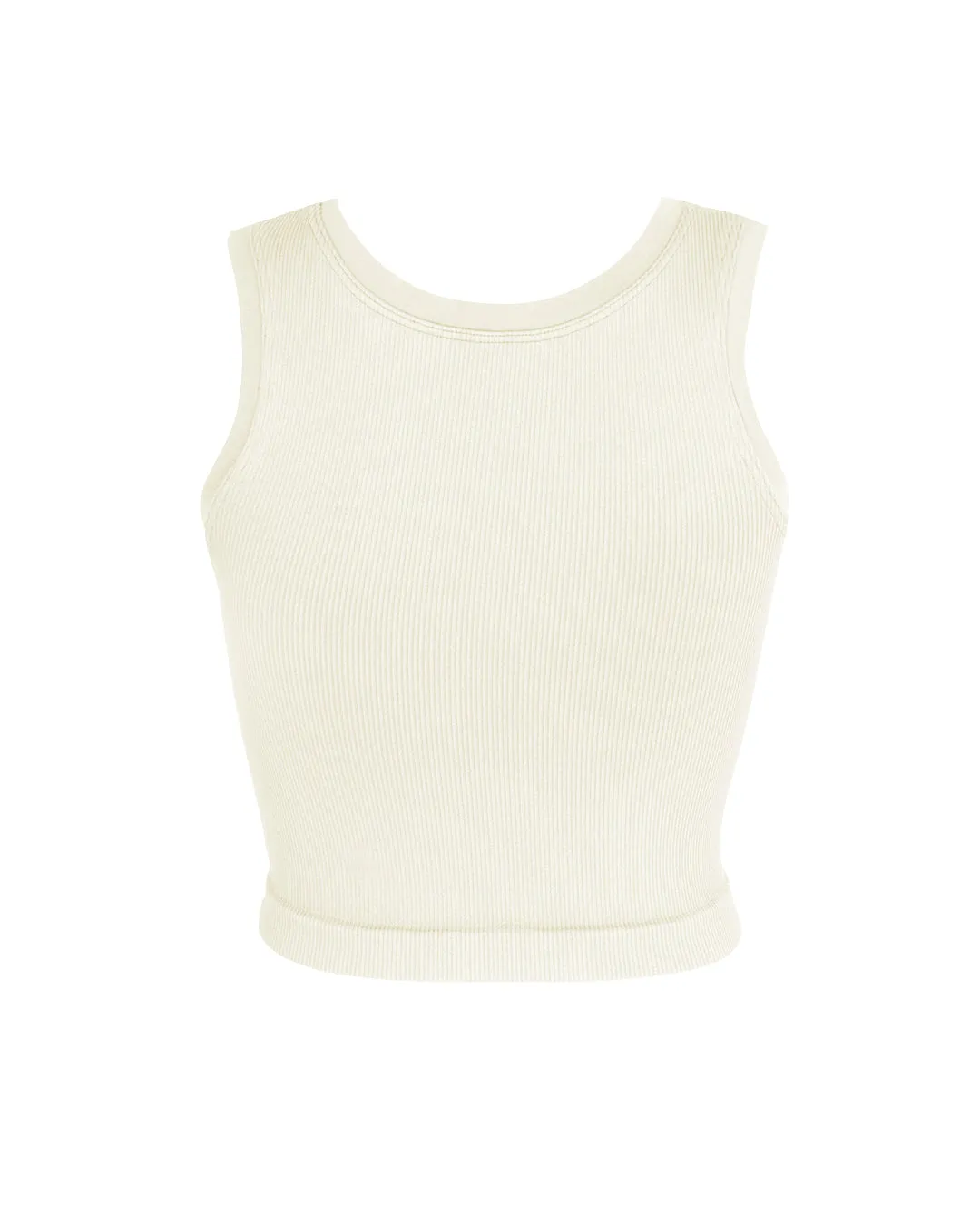 LUMINOUS Ribbed Vest | Cream