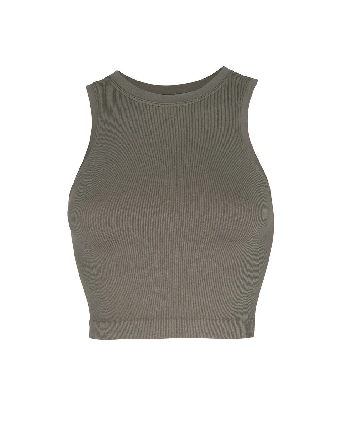 LUMINOUS Ribbed Vest  | Muddy Grey