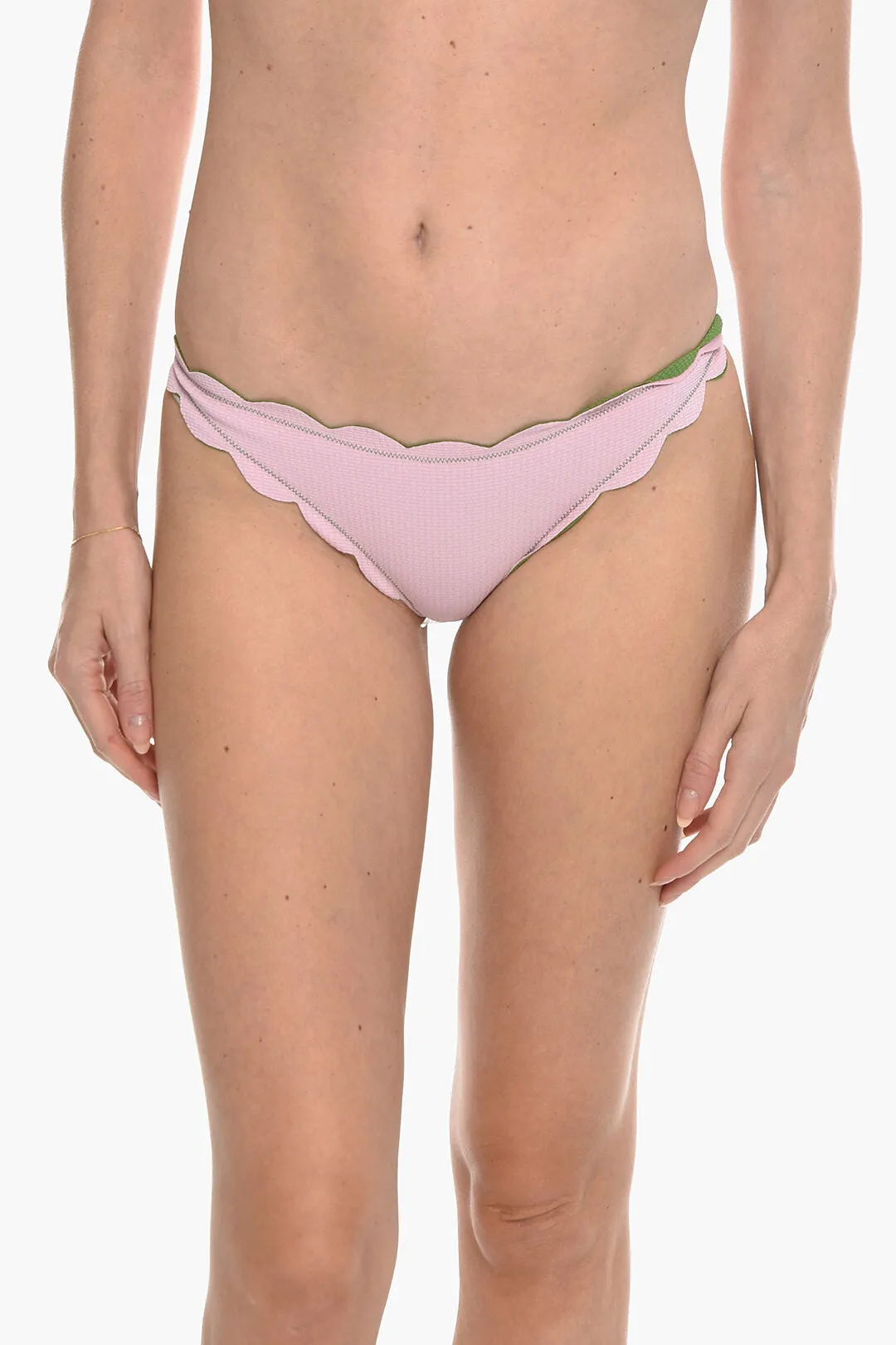 Marysia Reversible Antibes Bikini Bottom With Scalloped Edge Xs Standard Size