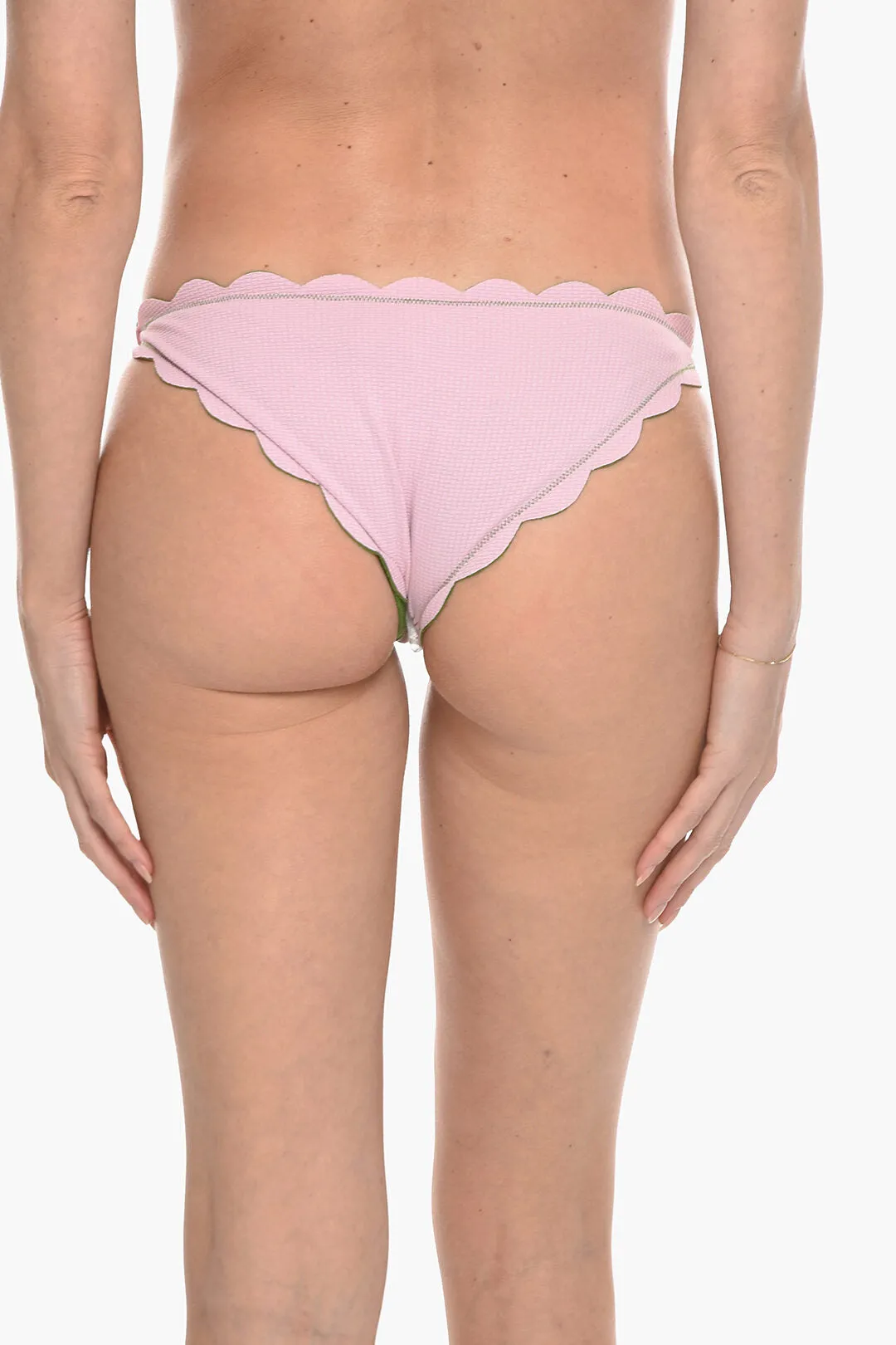 Marysia Reversible Antibes Bikini Bottom With Scalloped Edge Xs Standard Size