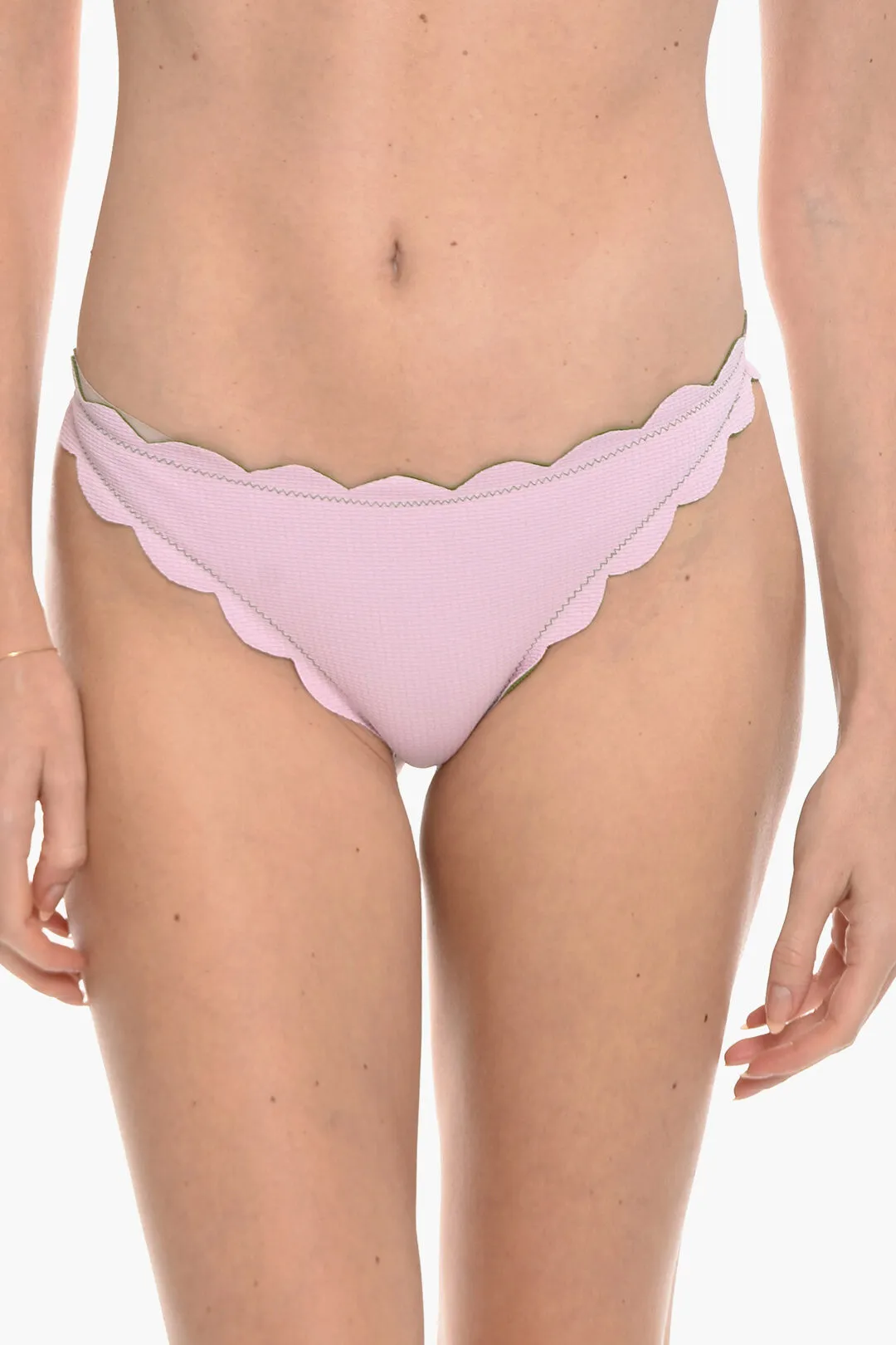 Marysia Scalloped Edges Reversible North Bikini Bottom M Standard Size