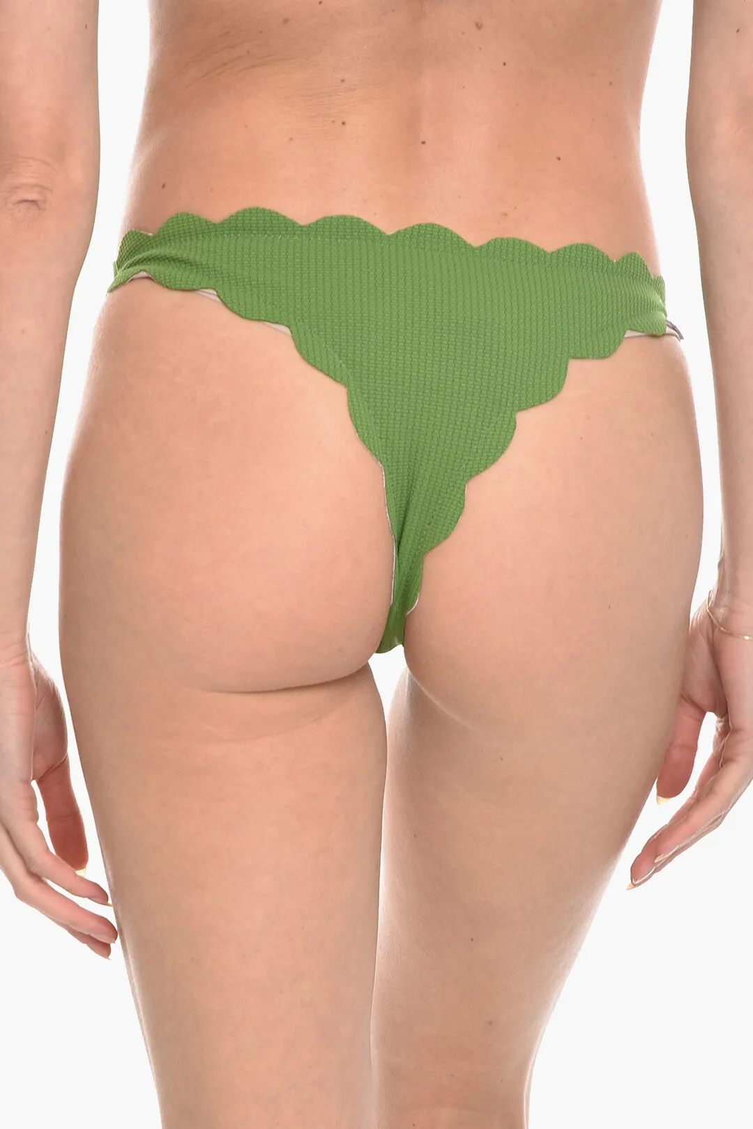 Marysia Scalloped Edges Reversible North Bikini Bottom M Standard Size