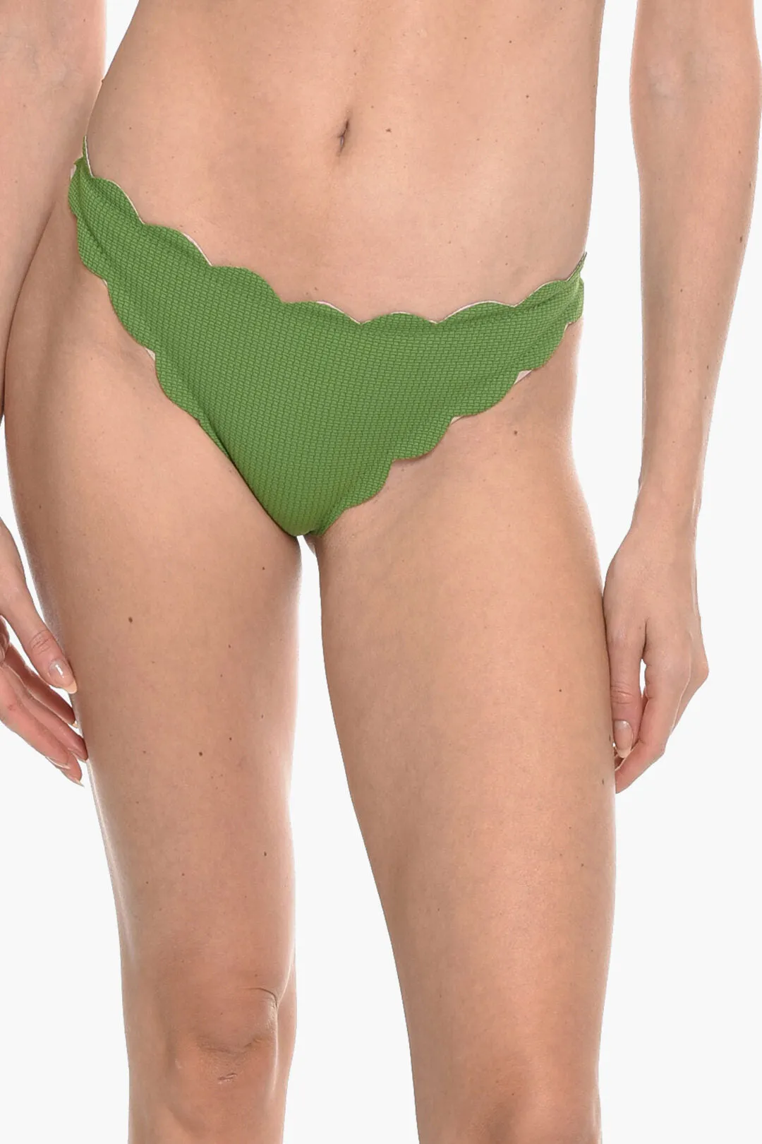 Marysia Scalloped Edges Reversible North Bikini Bottom M Standard Size