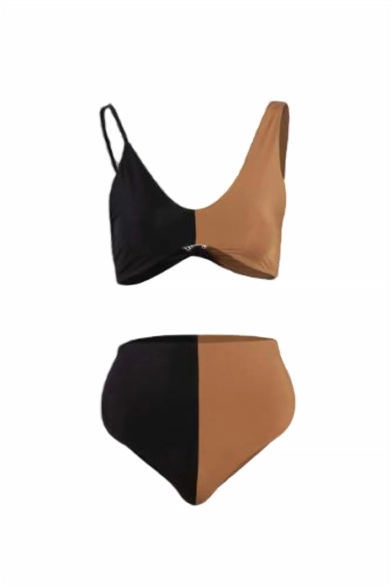 Mena Two Piece In Bronze Brown-Black