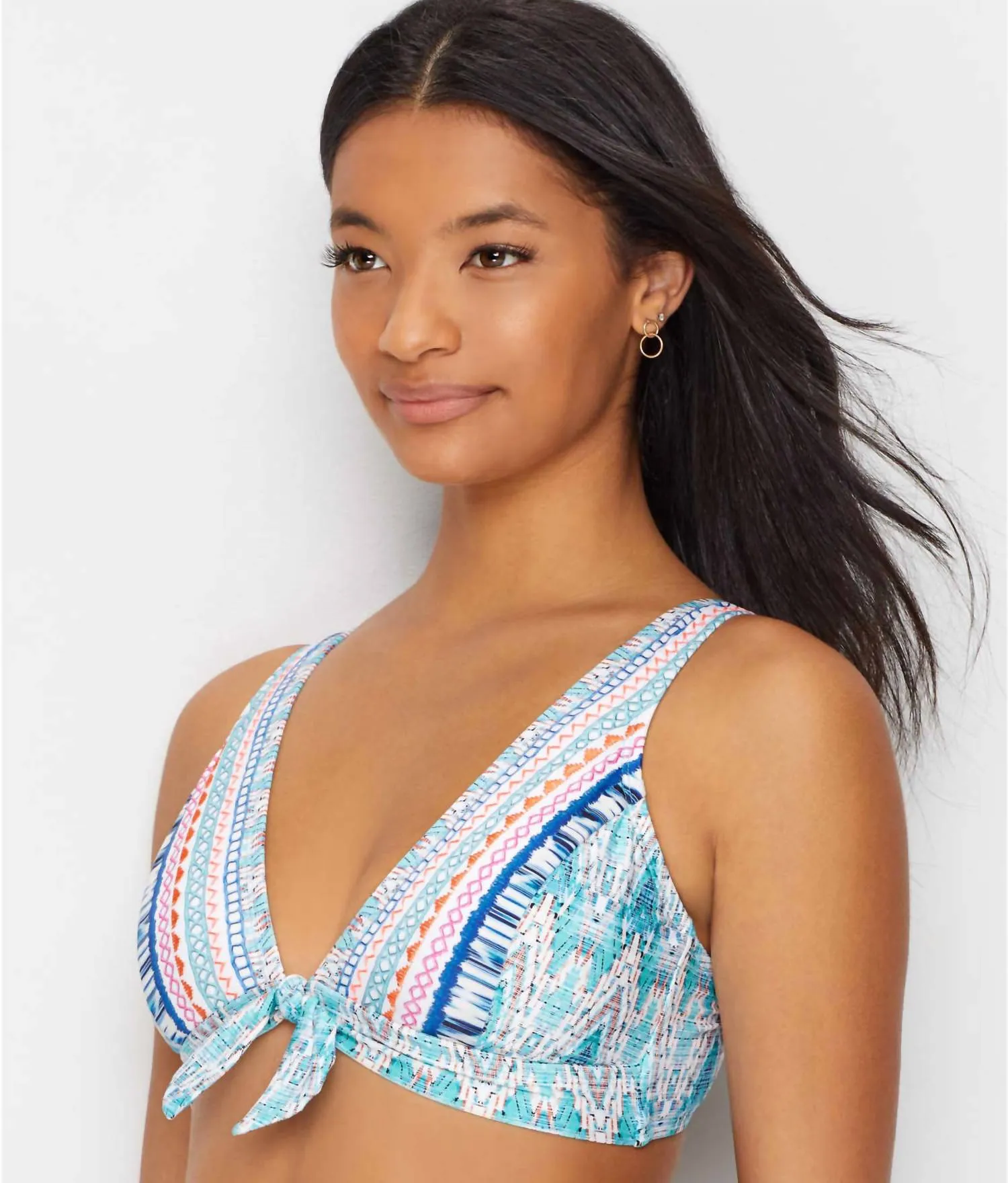 Milano Tie-Front Ots Bra In Multi
