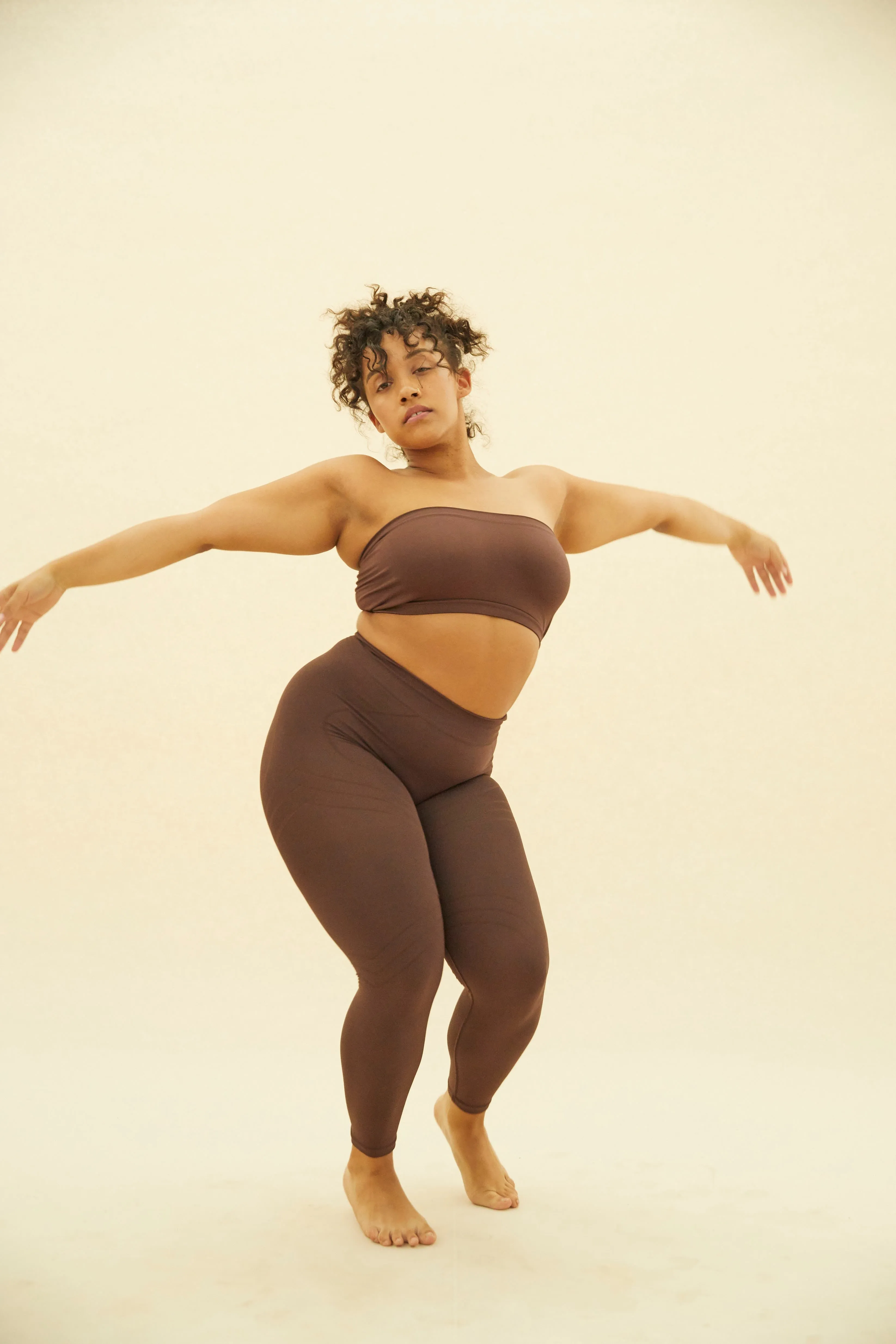 NURTURING Full Length Leggings  | Chocolate Brown