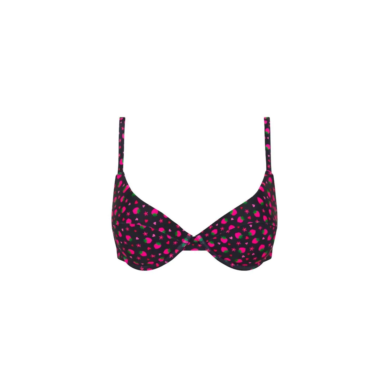 Padded Underwire Top In Ruby Kisses