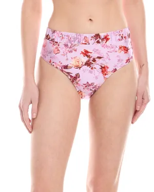PatBO Floral Haze High-Leg Bikini Bottom