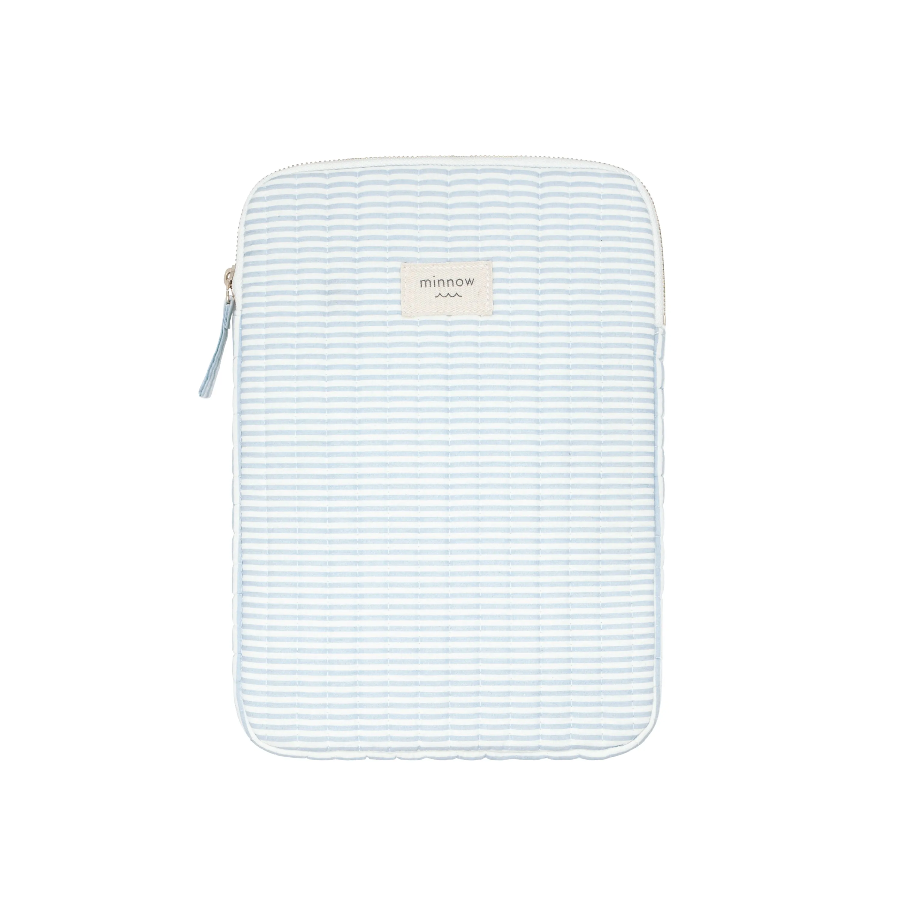 powder blue stripe tablet case