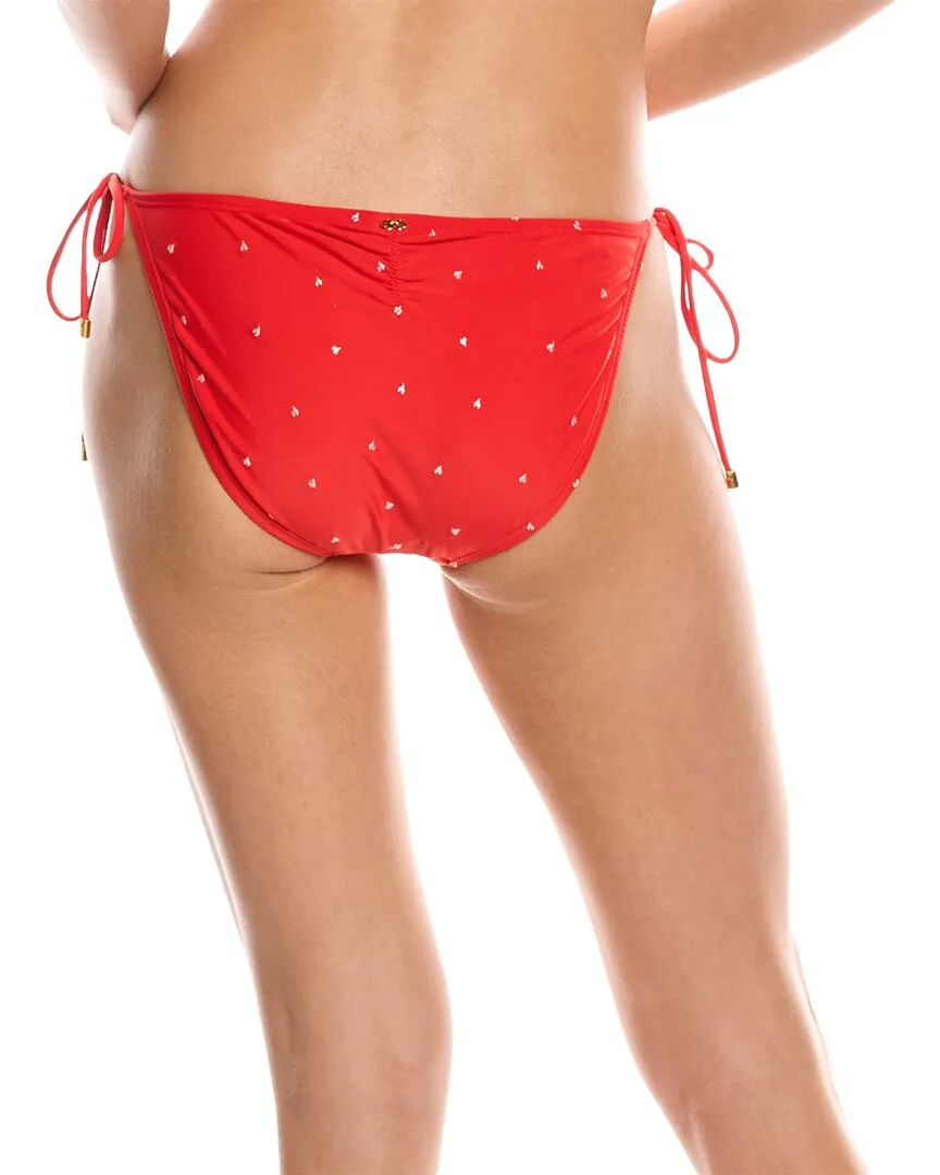 PQ Swim Embroidered Tie Teeny Bikini Bottom