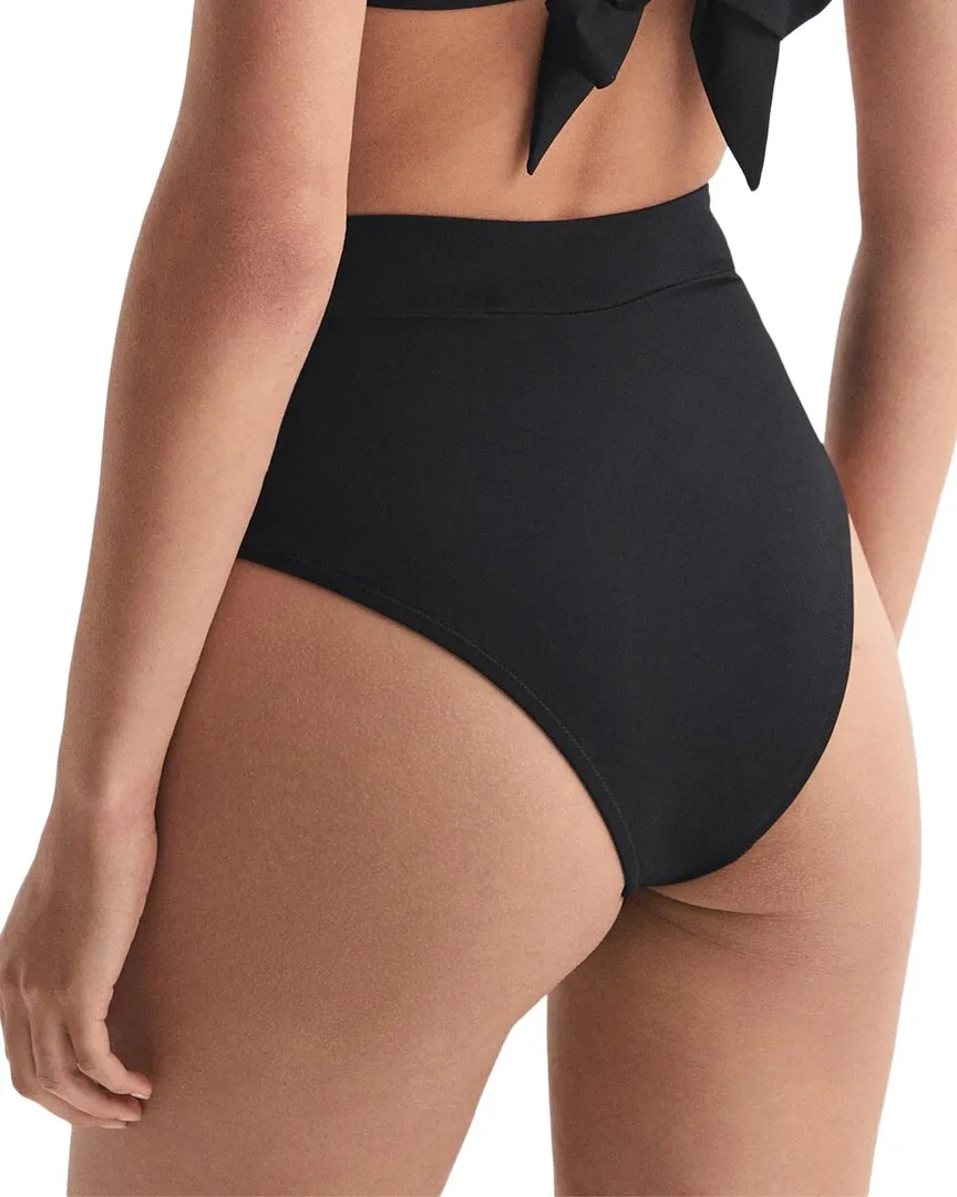 Reiss Tara Italian Fabric High Rise Bikini Bottom