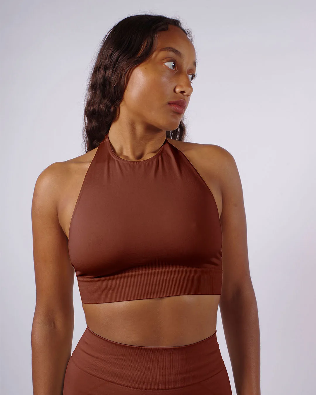 REVITALISED Halterneck Top | Maroon