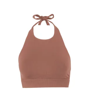 REVITALISED Halterneck Top | Rusty Pink