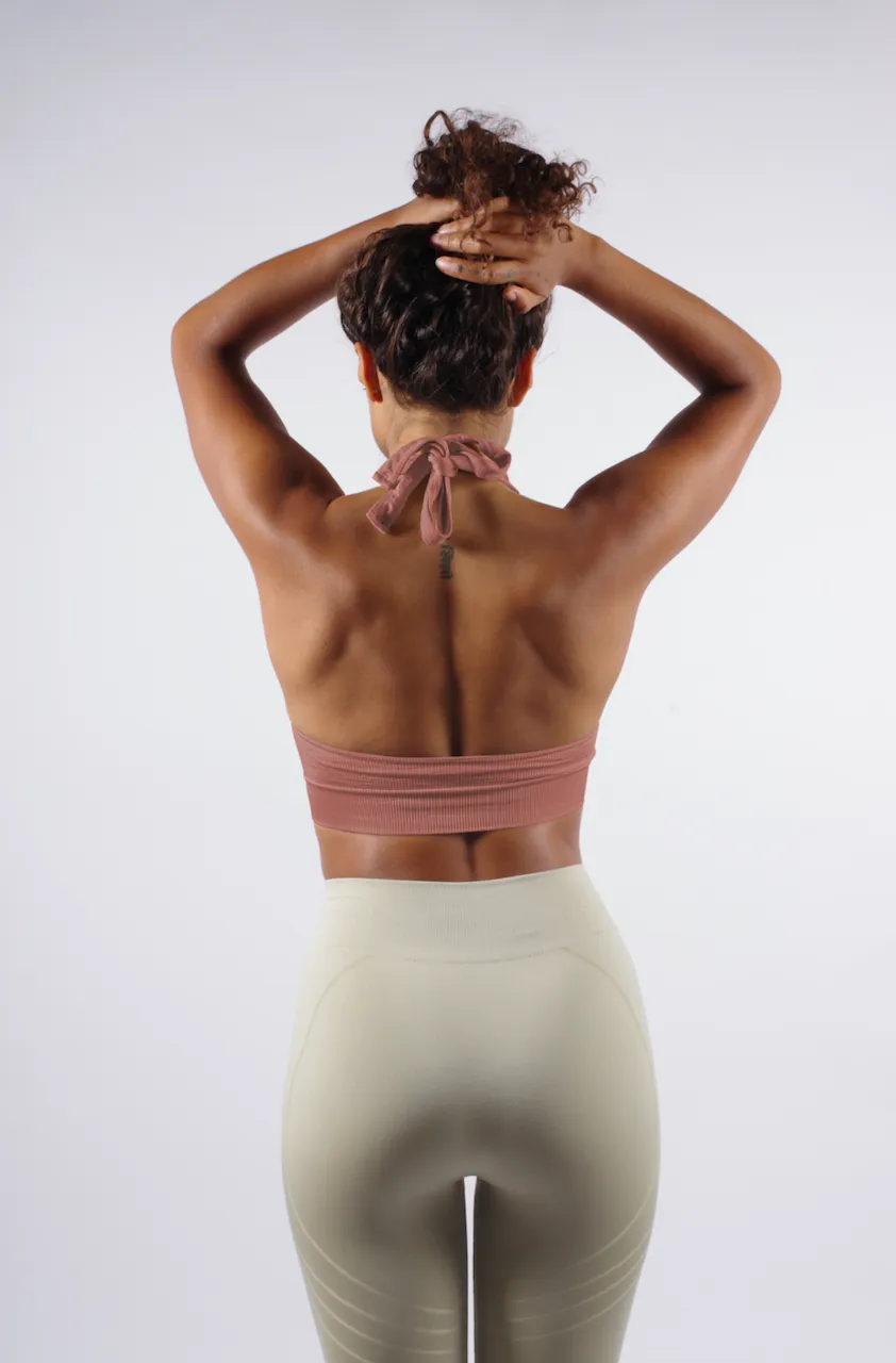 REVITALISED Halterneck Top | Rusty Pink