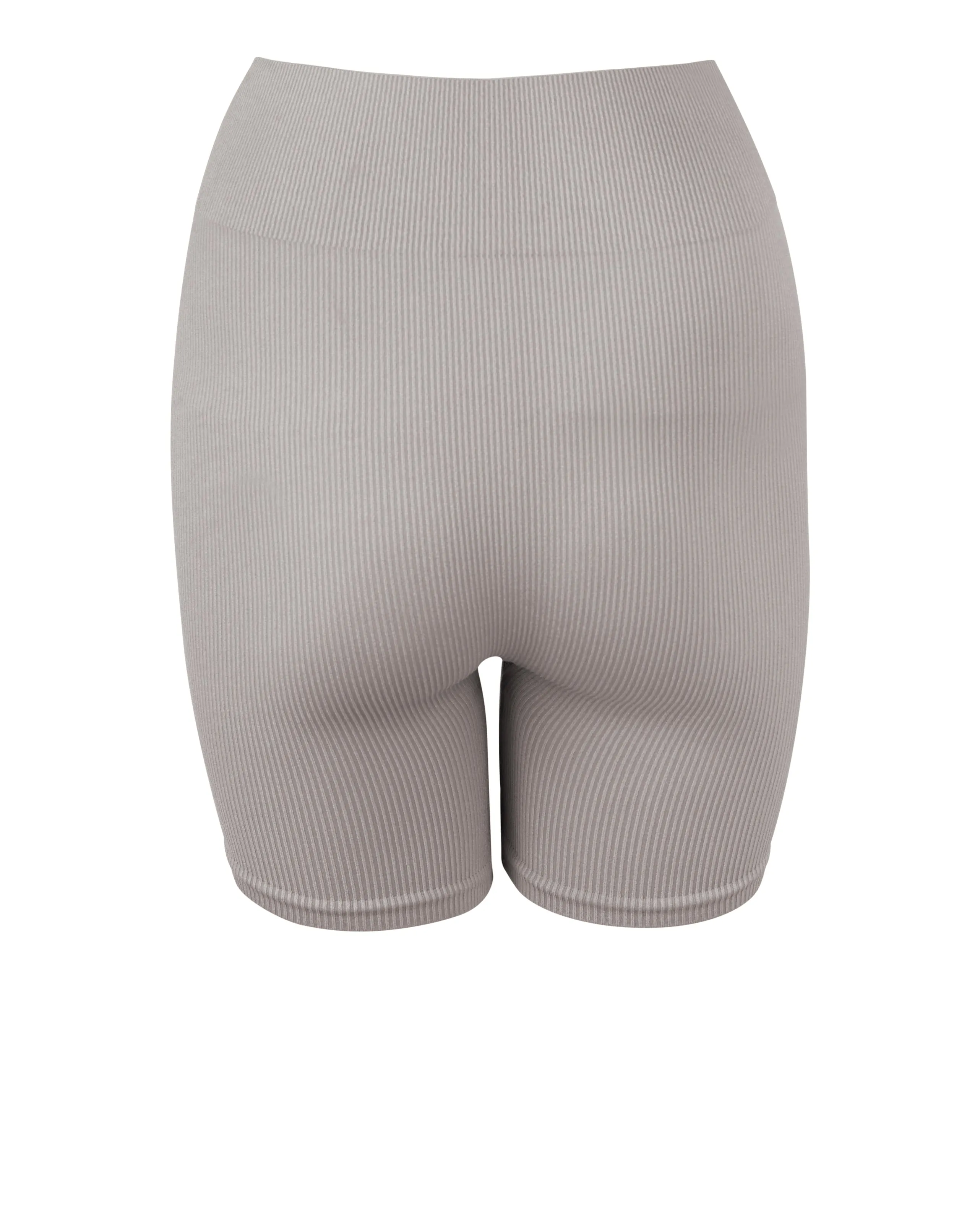 RIBBED COMPOSED Shorts | Taupe