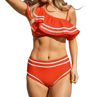 Sail Away With Me Swimsuit In Red