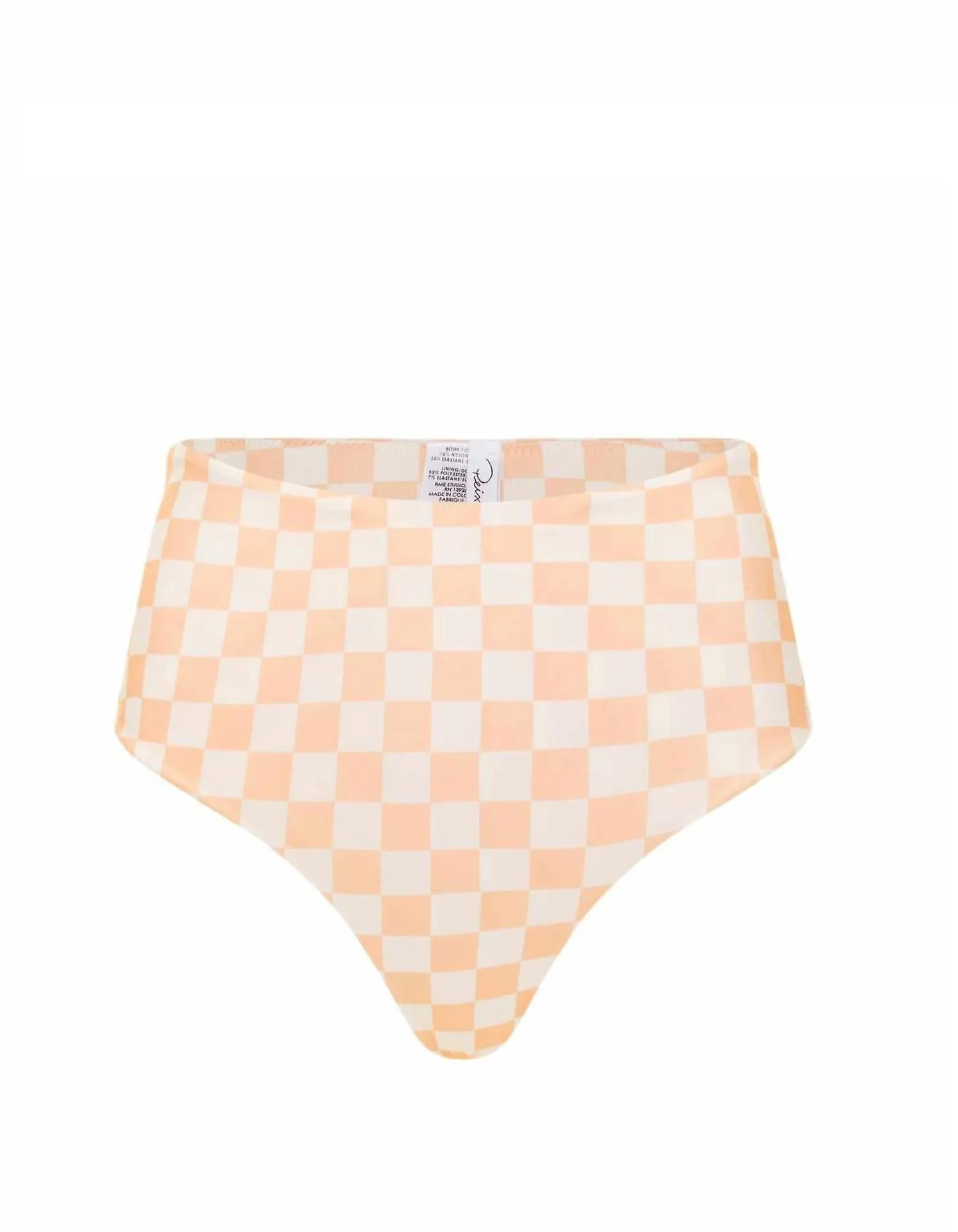 Sam High Waisted Bikini Bottom In Beige Riviera