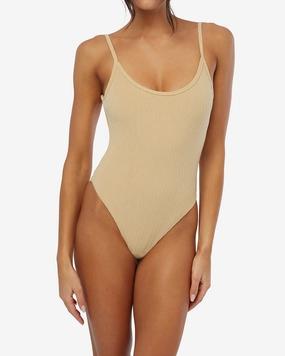 Scoop Cami Stripe Towel Terry One Piece