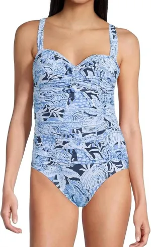 Solaria One Piece In Bonaire Blue Coastal Constellation
