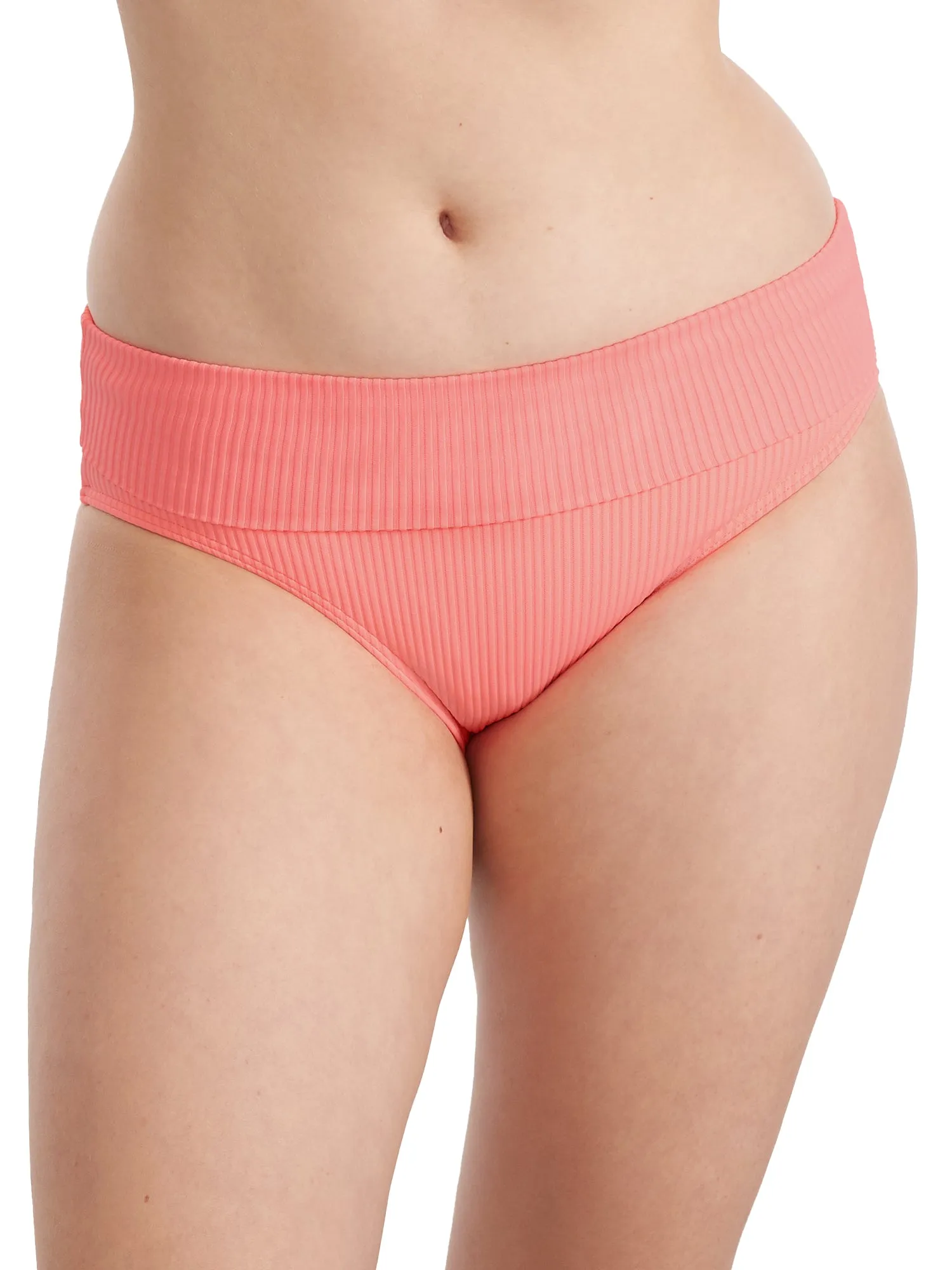 Sunsets Women's Fold-Over High-Waist Bikini Bottom