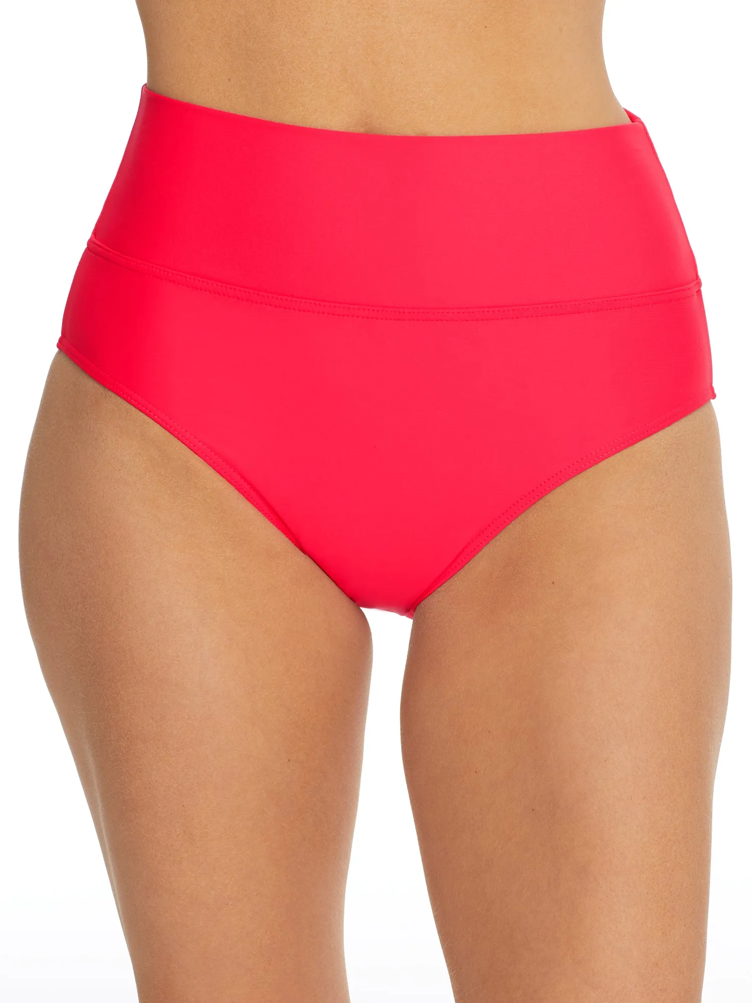 Sunsets Women's Fold-Over High-Waist Bikini Bottom