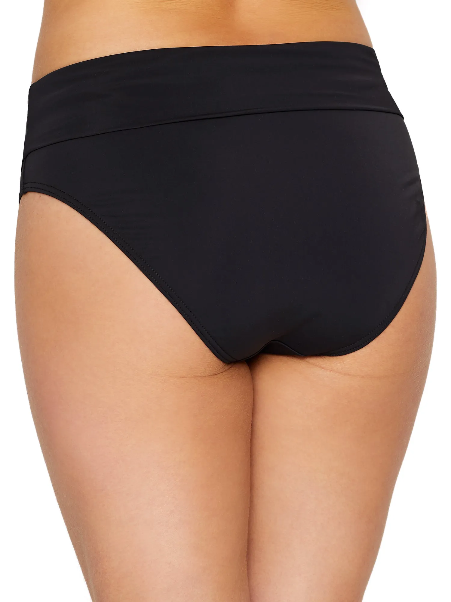 Sunsets Women's Fold-Over High-Waist Bikini Bottom