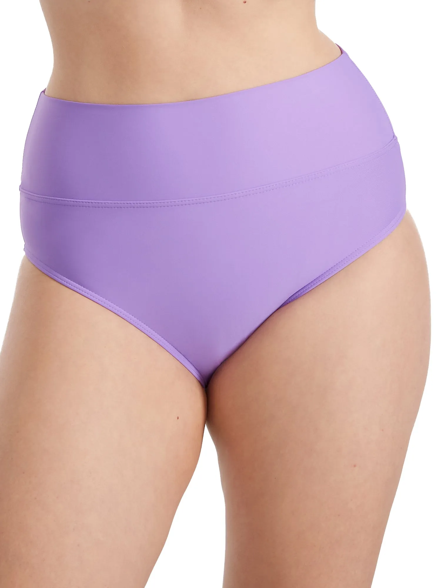 Sunsets Women's Fold-Over High-Waist Bikini Bottom