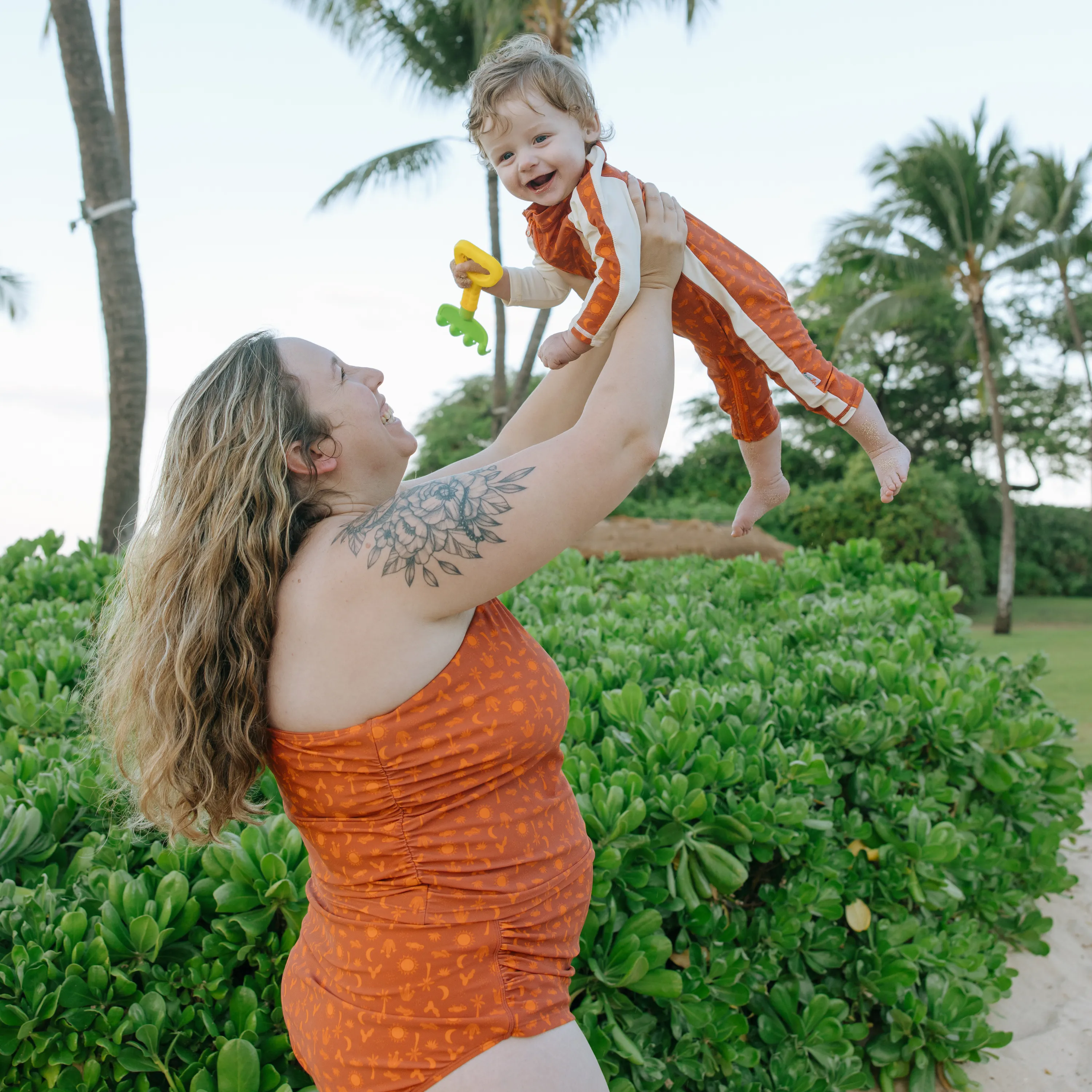 Sunsuit - Long Sleeve Romper Swimsuit | "Desert"