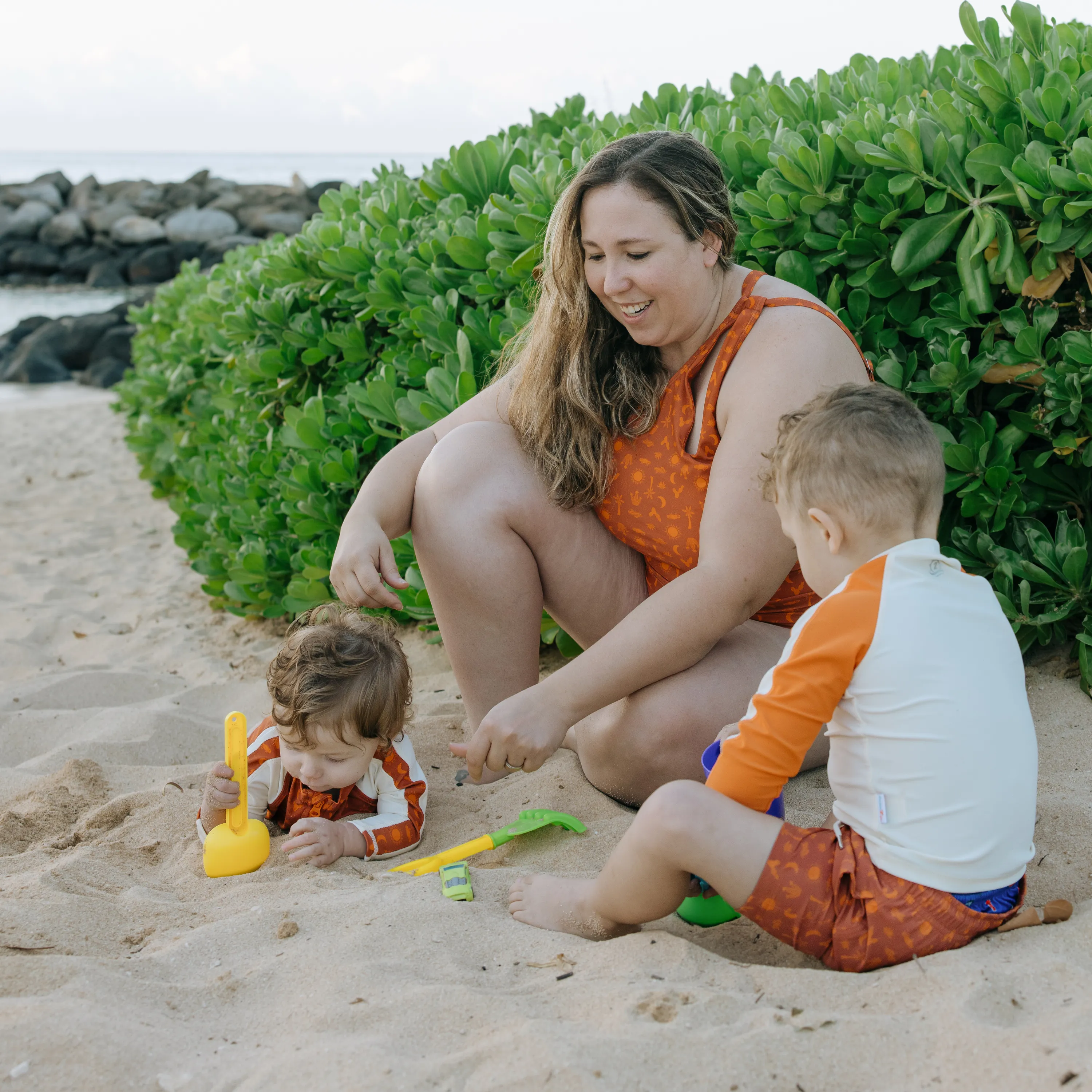 Sunsuit - Long Sleeve Romper Swimsuit | "Desert"