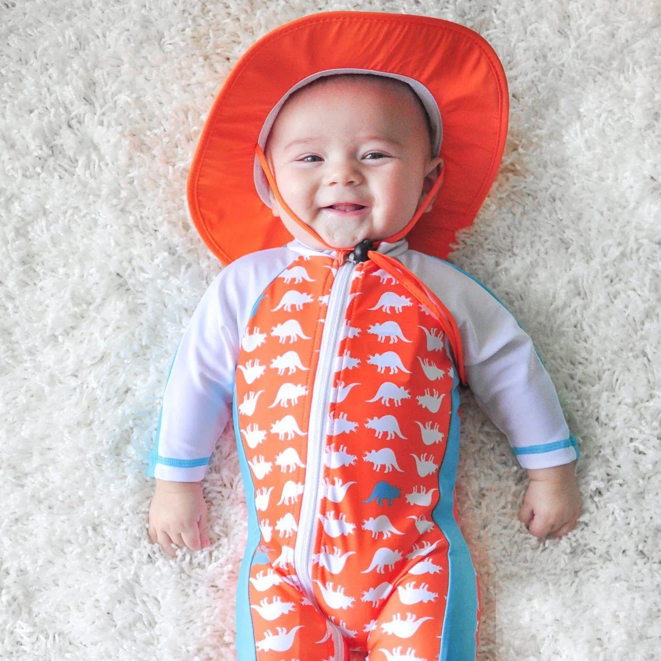 Sunsuit - Long Sleeve Romper Swimsuit | "Dino-Mite"