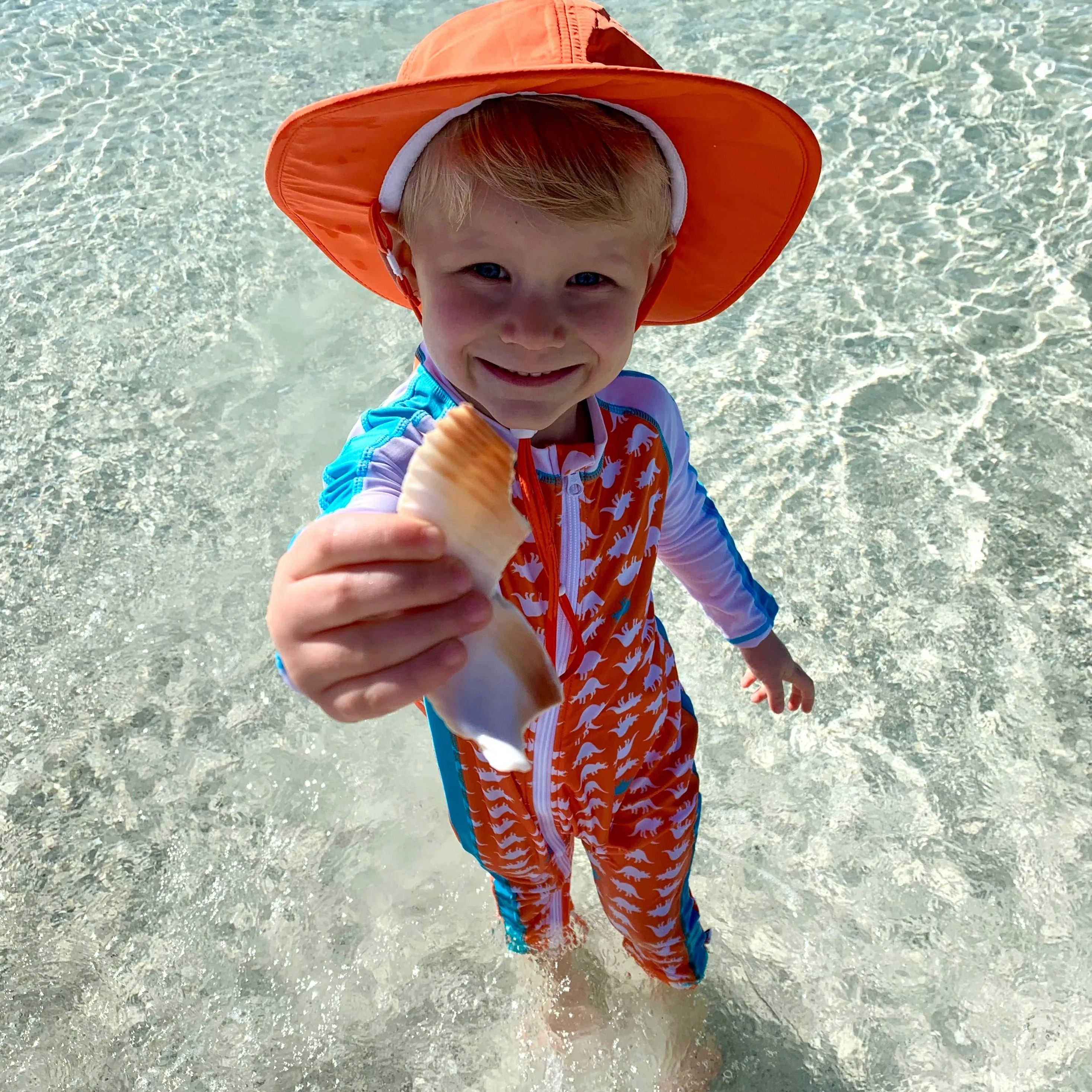 Sunsuit - Long Sleeve Romper Swimsuit | "Dino-Mite"