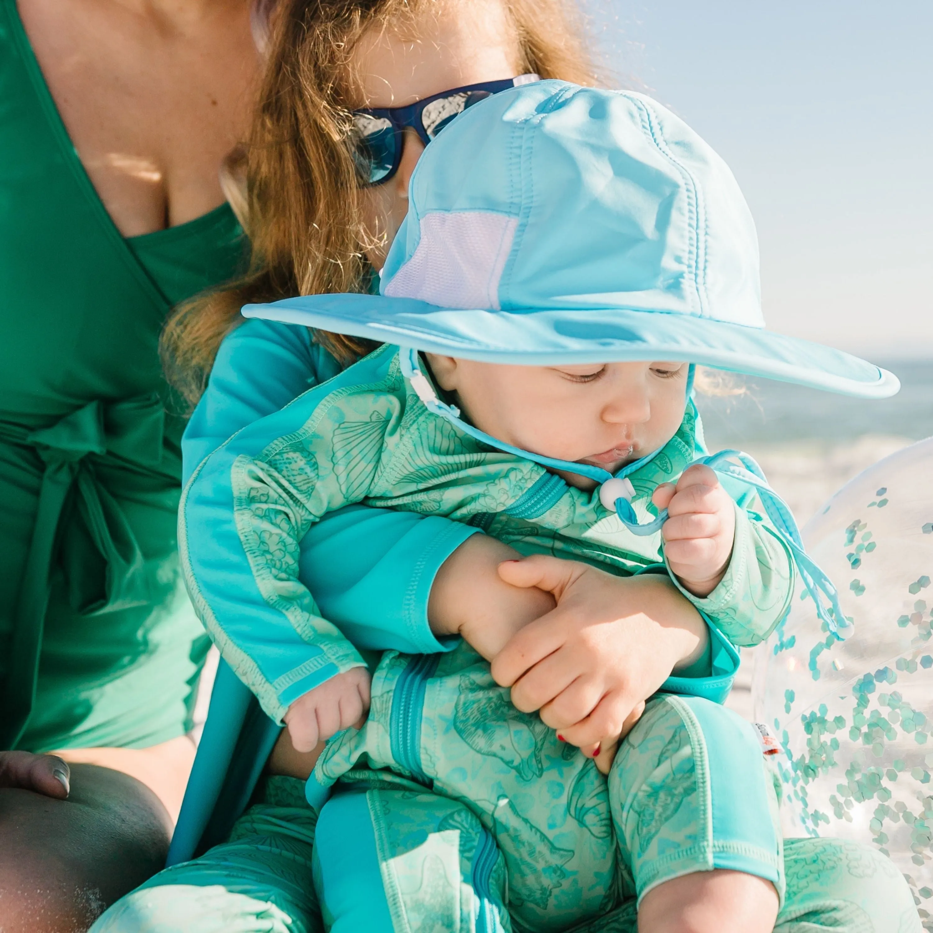 Sunsuit - Long Sleeve Romper Swimsuit | "Seashell"