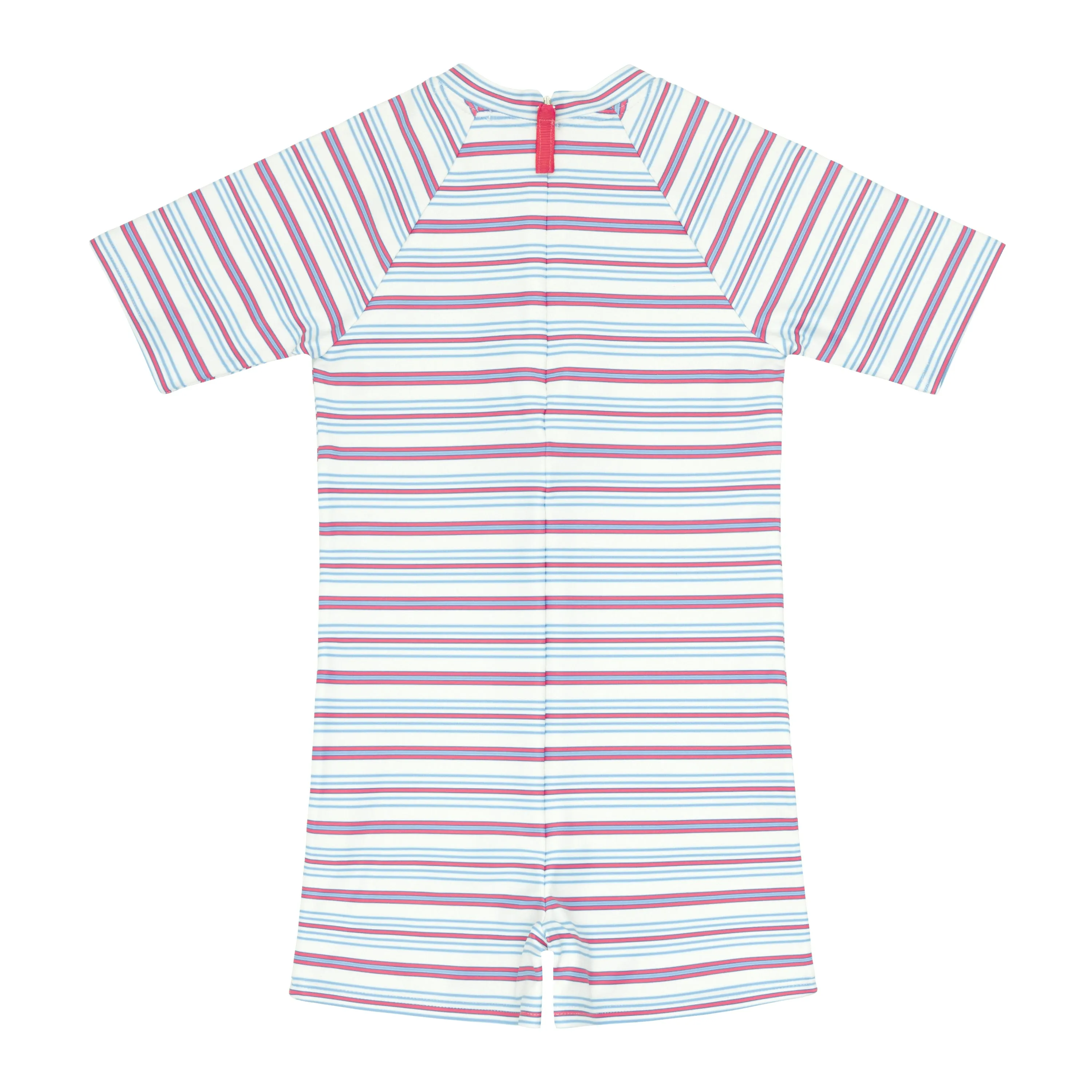 unisex vintage stripe short sleeve rashguard one piece