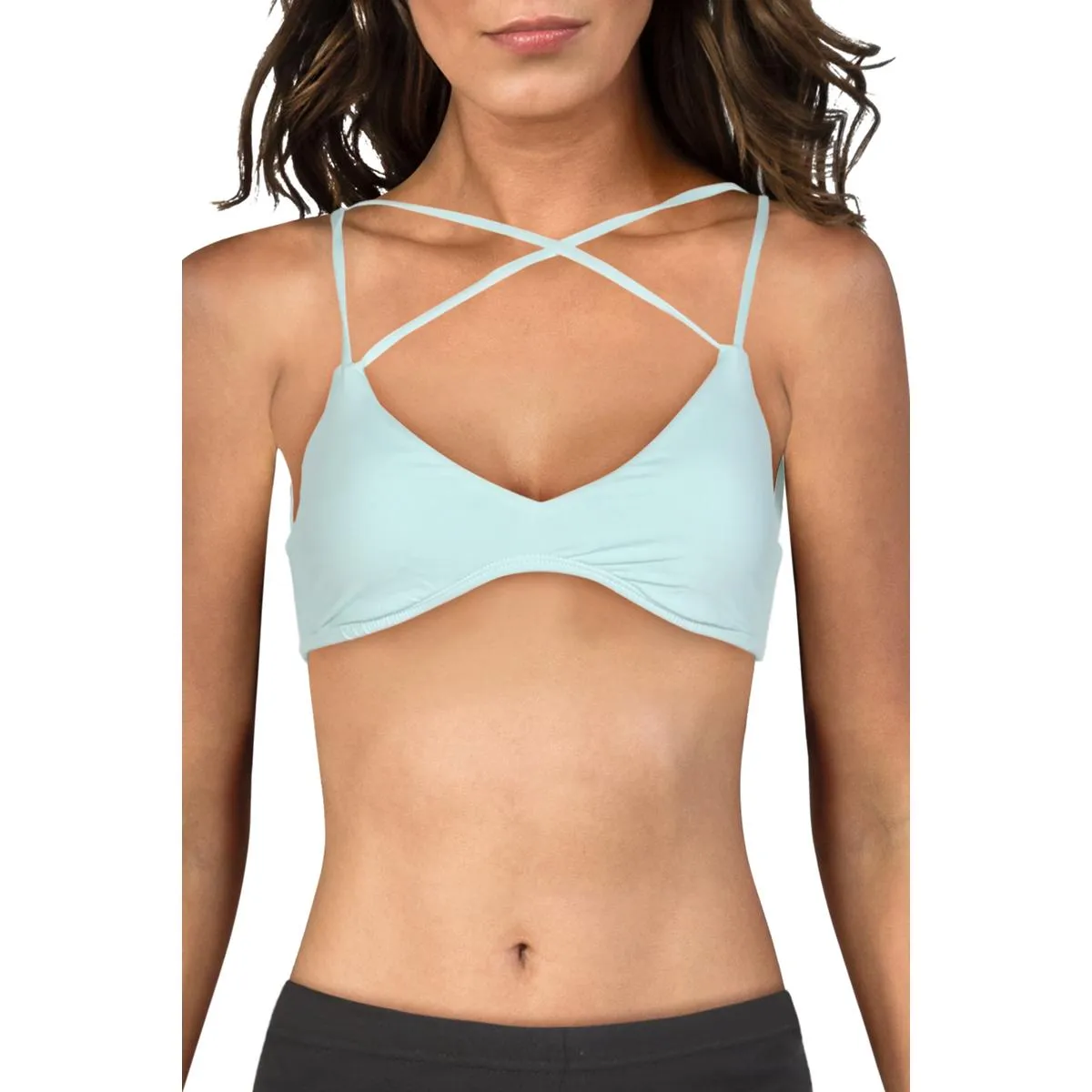 Womens Bralette Strappy Swim Top Separates