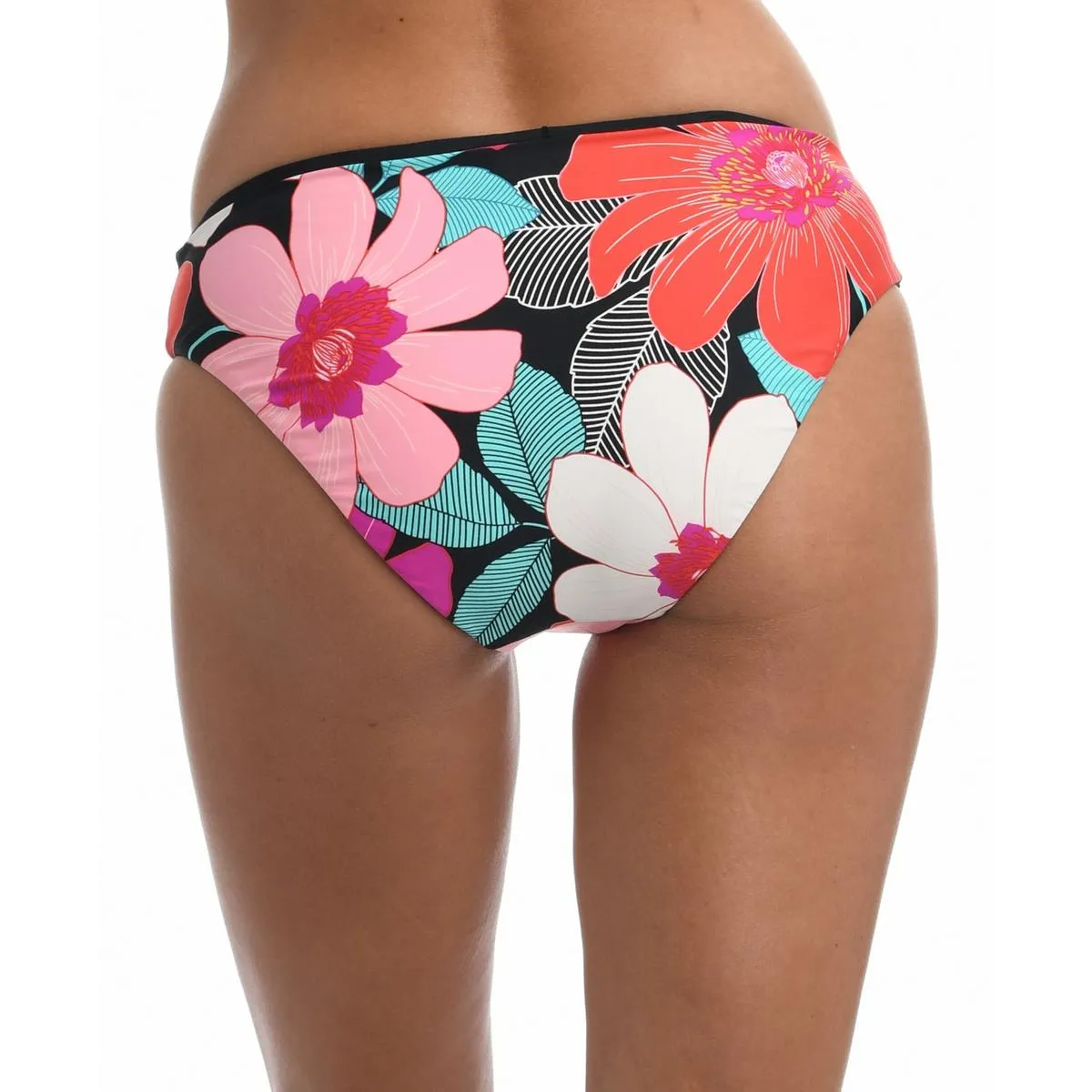 Womens Floral Reversible Swim Bottom Separates