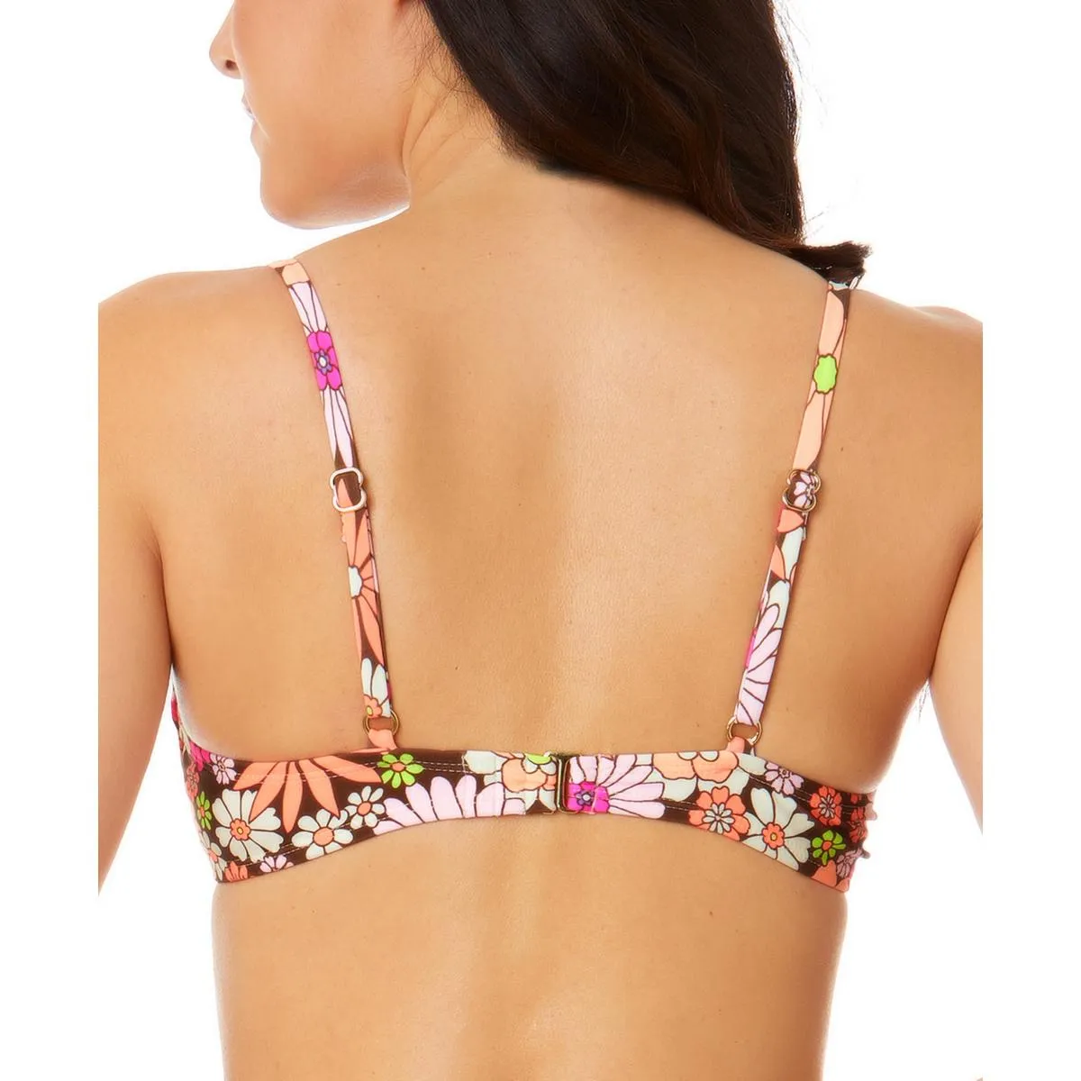 Womens Floral Underwire Bikini Swim top