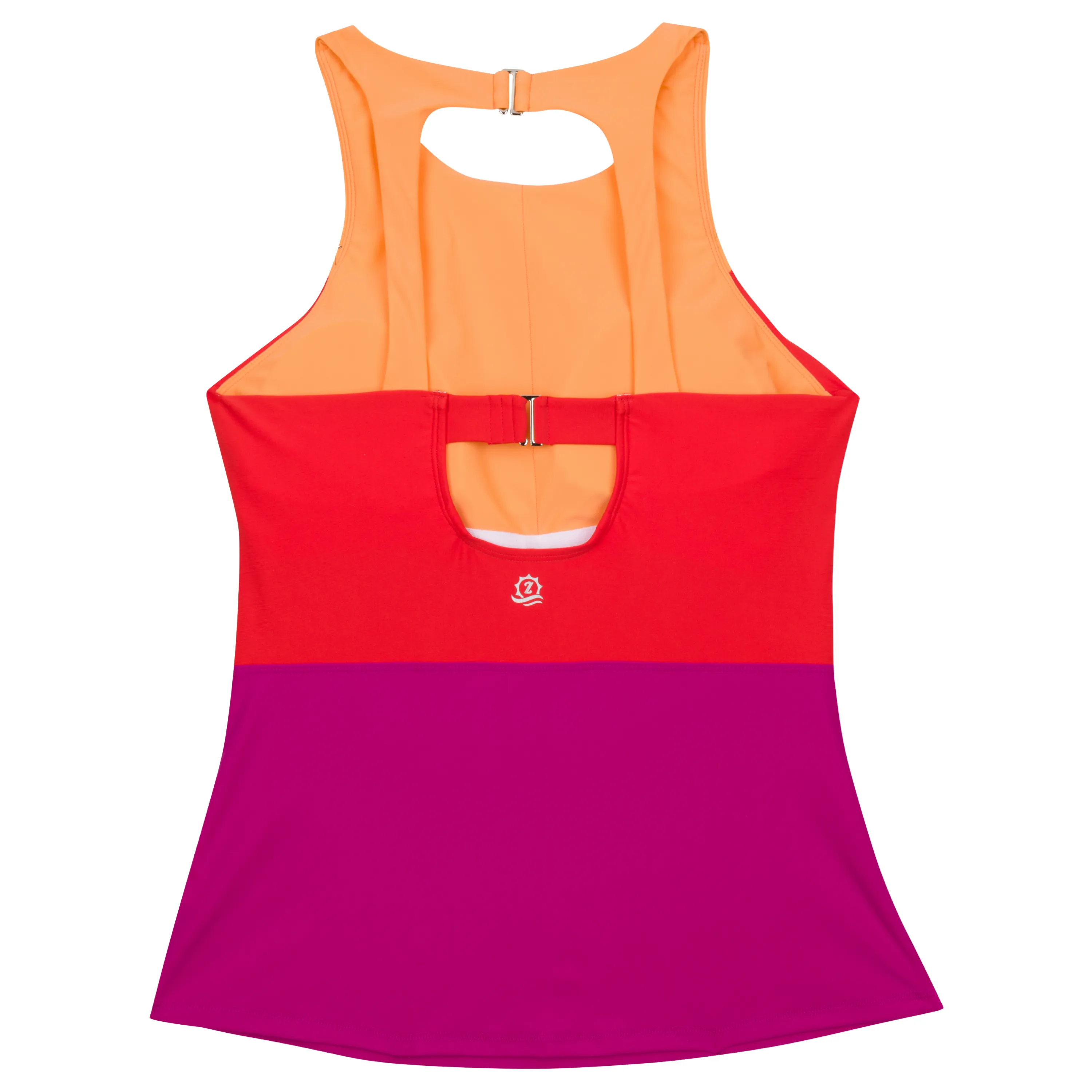 Womens High Neck Fitted Tankini Top | Color Pop