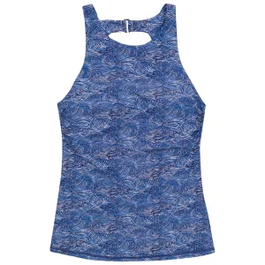 Womens High Neck Fitted Tankini Top | Ocean Breeze
