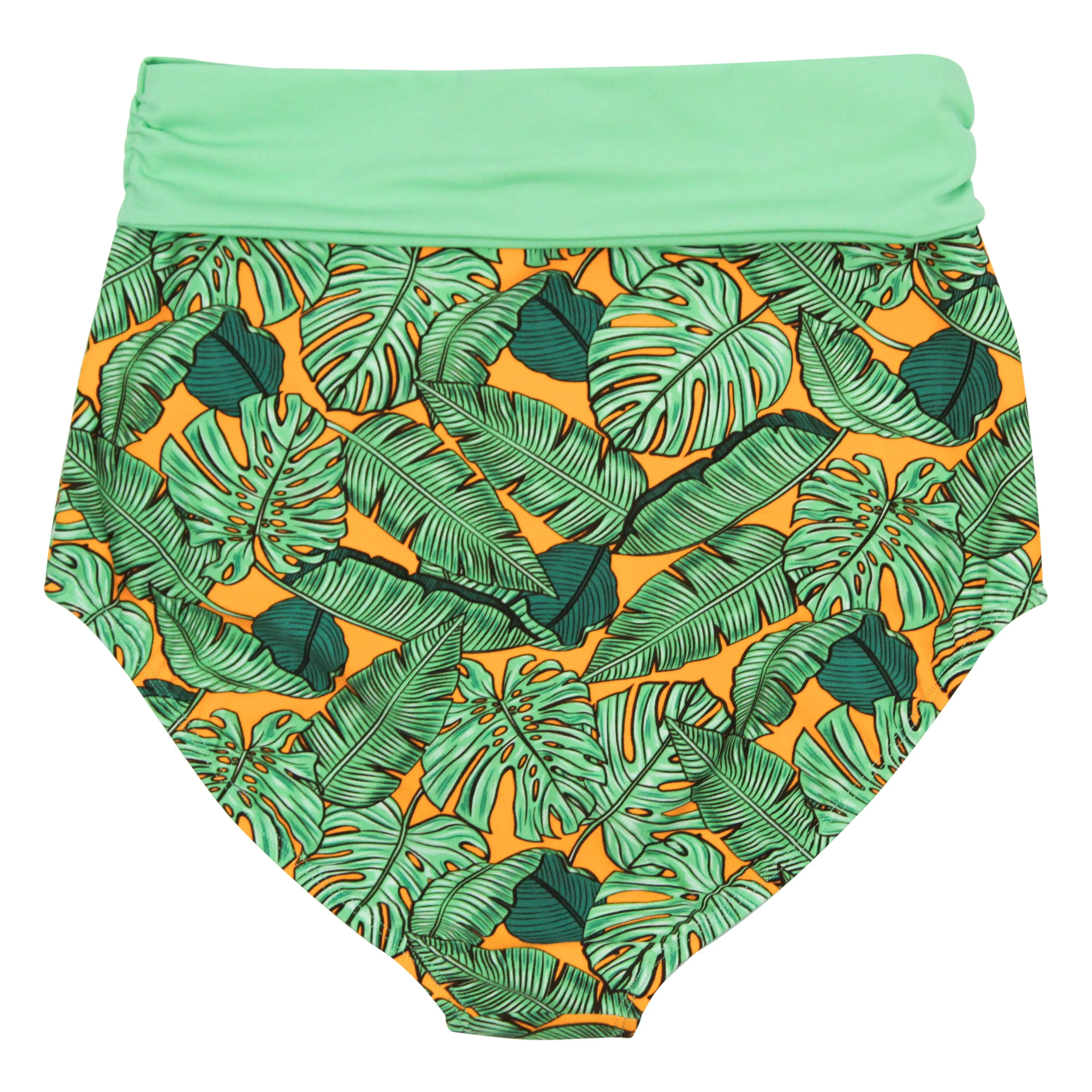 Women's High Waist Bikini Bottoms Tie Front | "The Tropics"