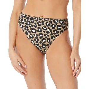 Womens High Waist Leopard Print Swim Bottom Separates