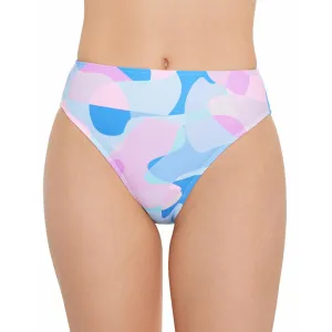 Womens High Waist Printed Swim Bottom Separates