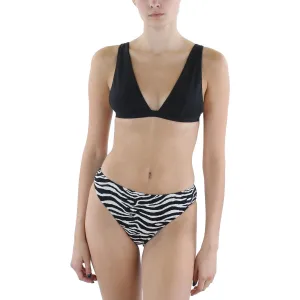 Womens Knit Animal Print Swim Bottom Separates