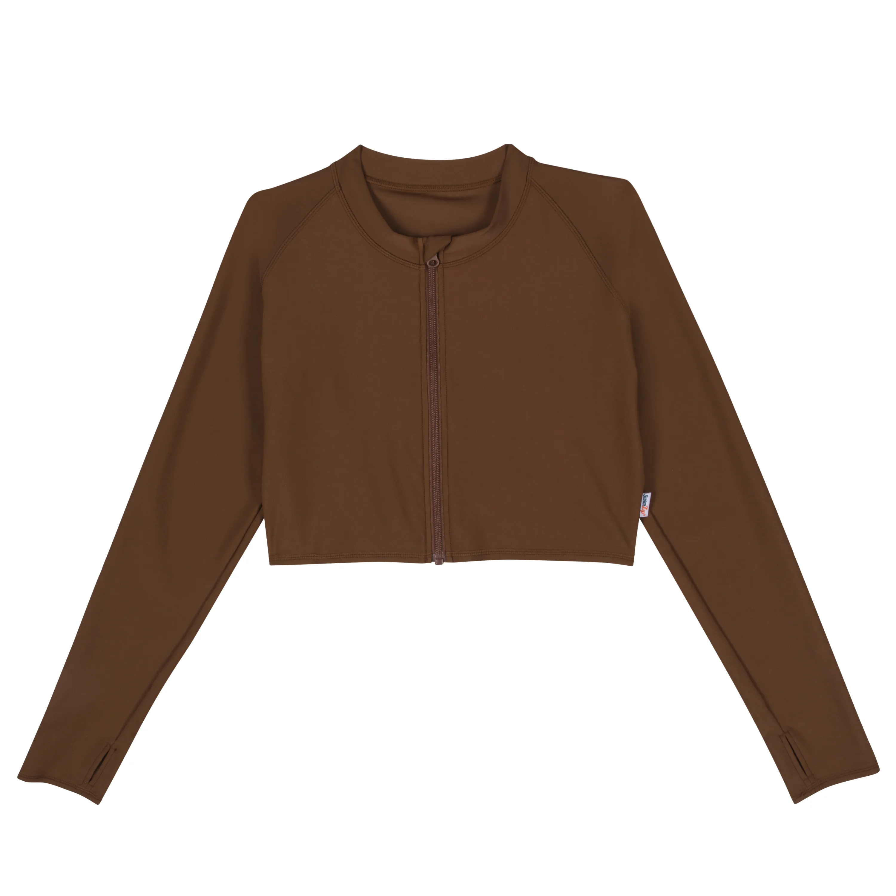 Women's Long Sleeve Crop Rash Guard | Cold Brew