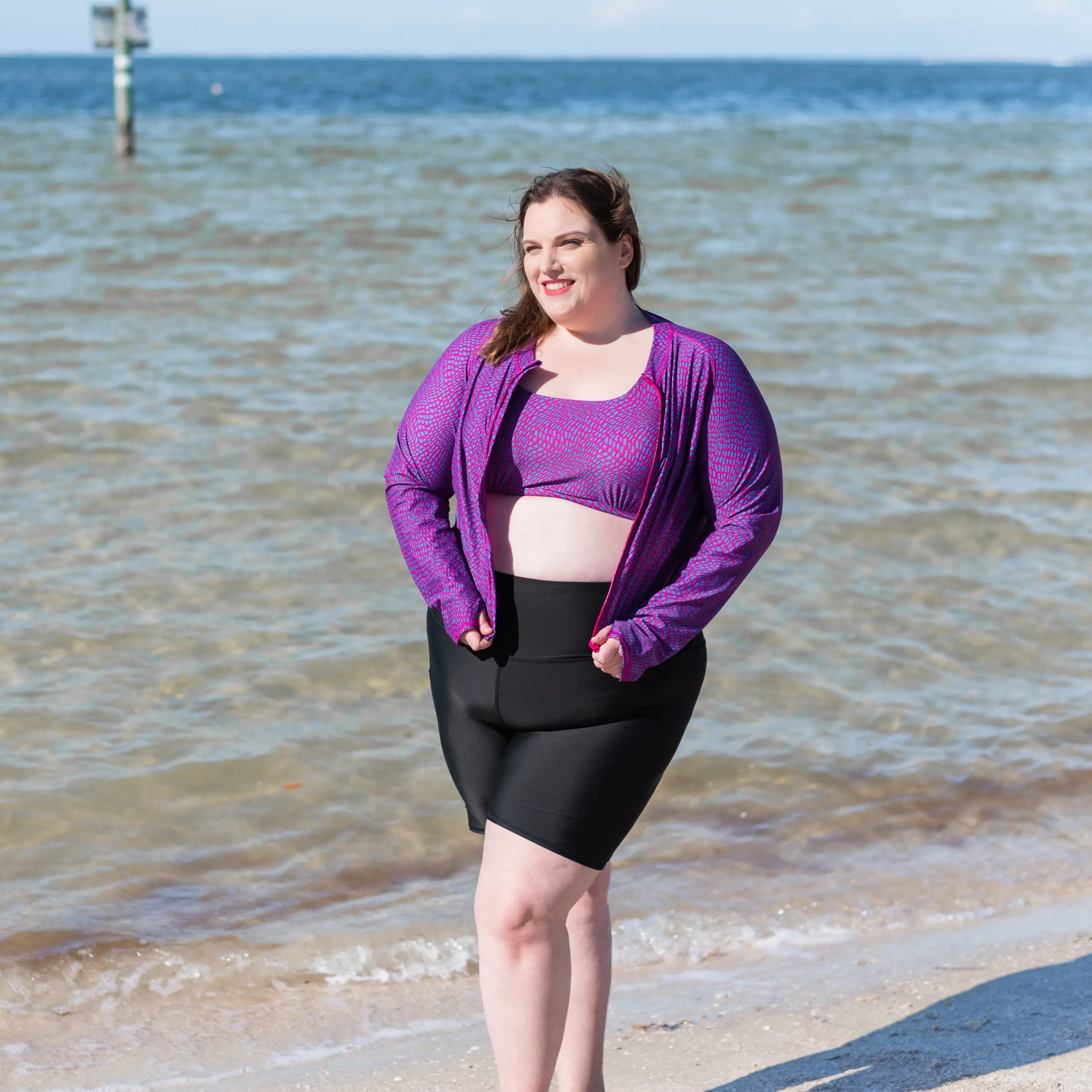 Women's Long Sleeve Crop Rash Guard | In Disguise