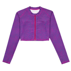 Women's Long Sleeve Crop Rash Guard | In Disguise